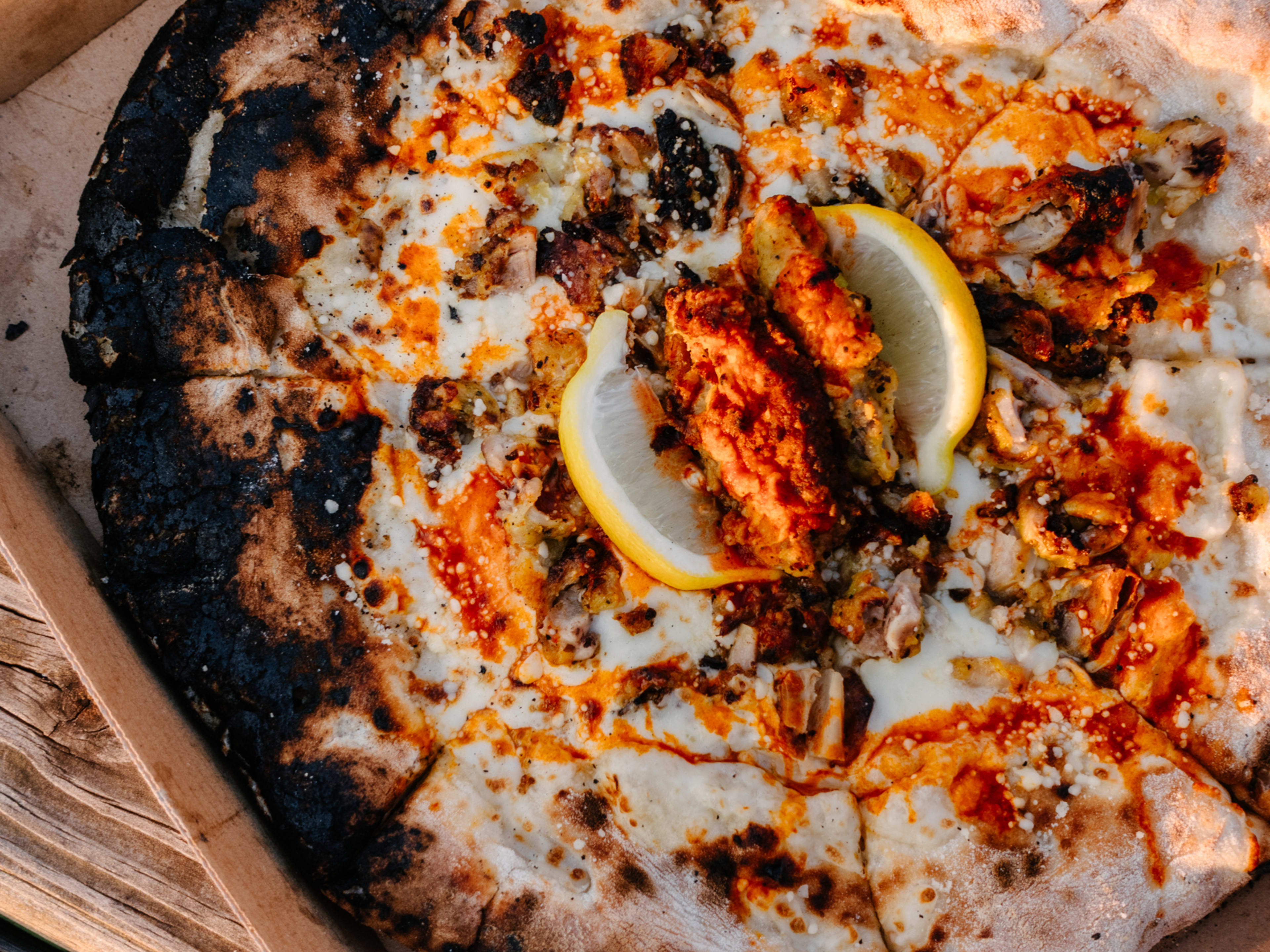 Lemon pepper pizza