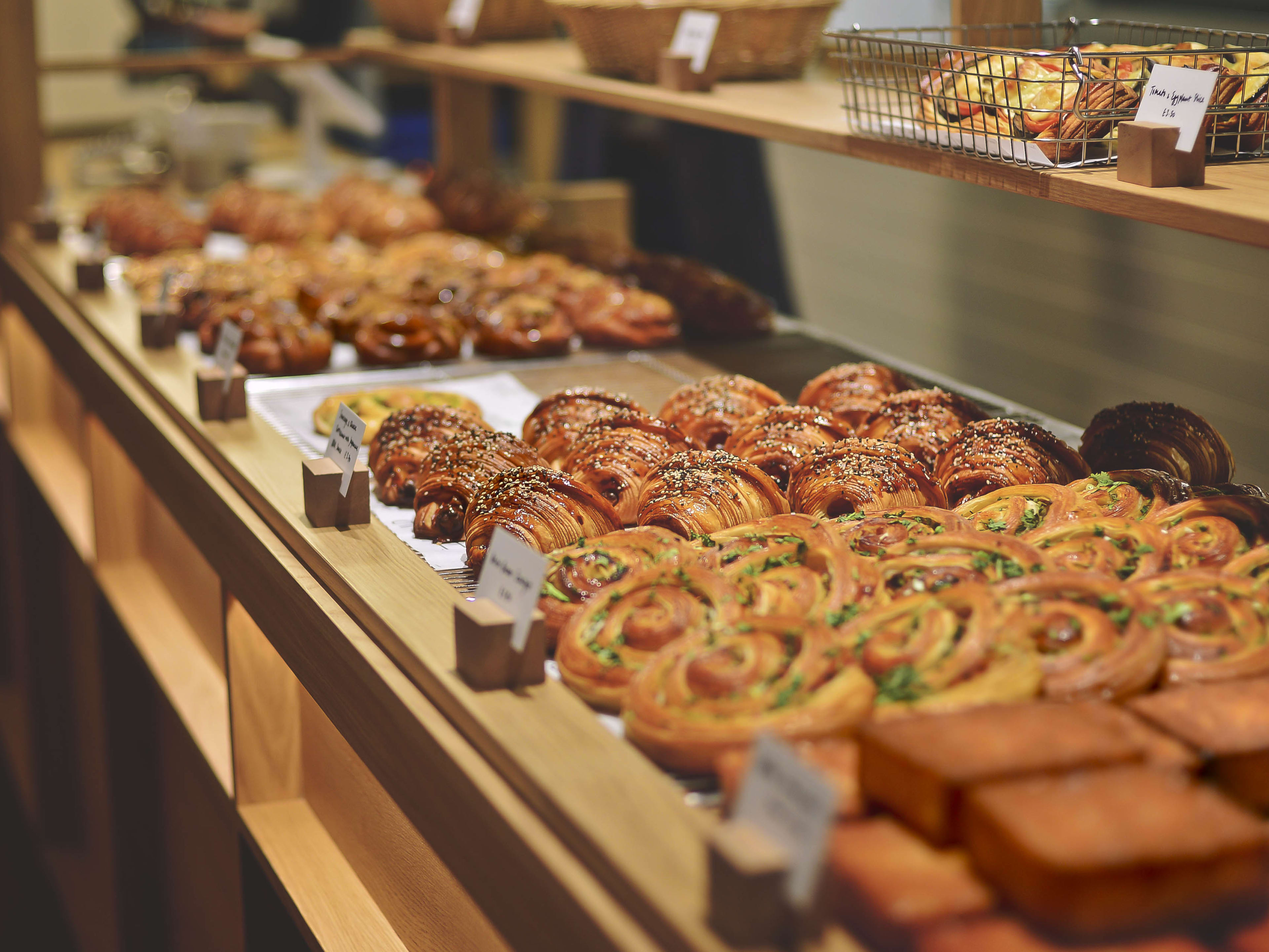 The pastry counter from Arôme Bakery.