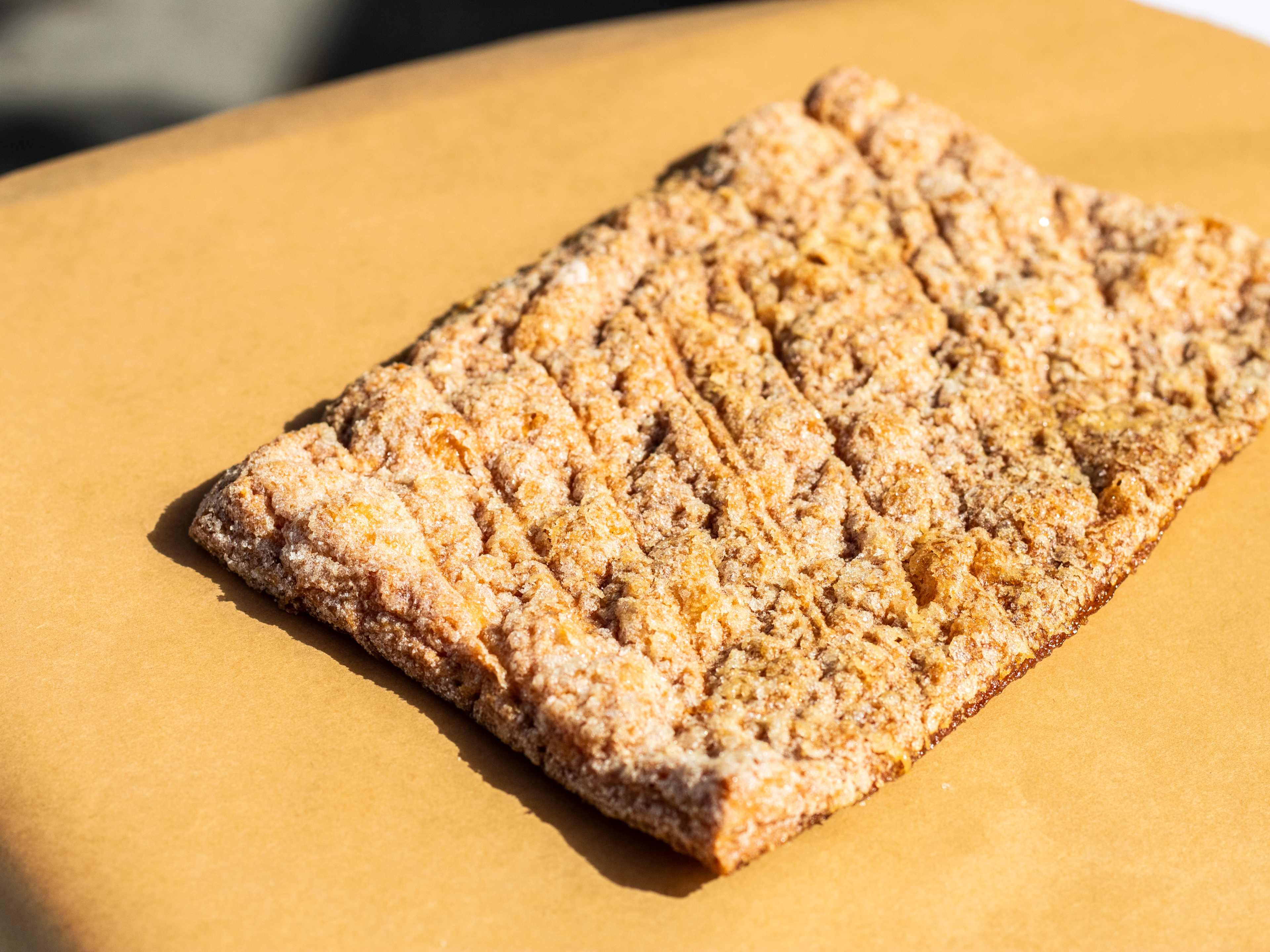 A big rectangle of langue de boeuf.