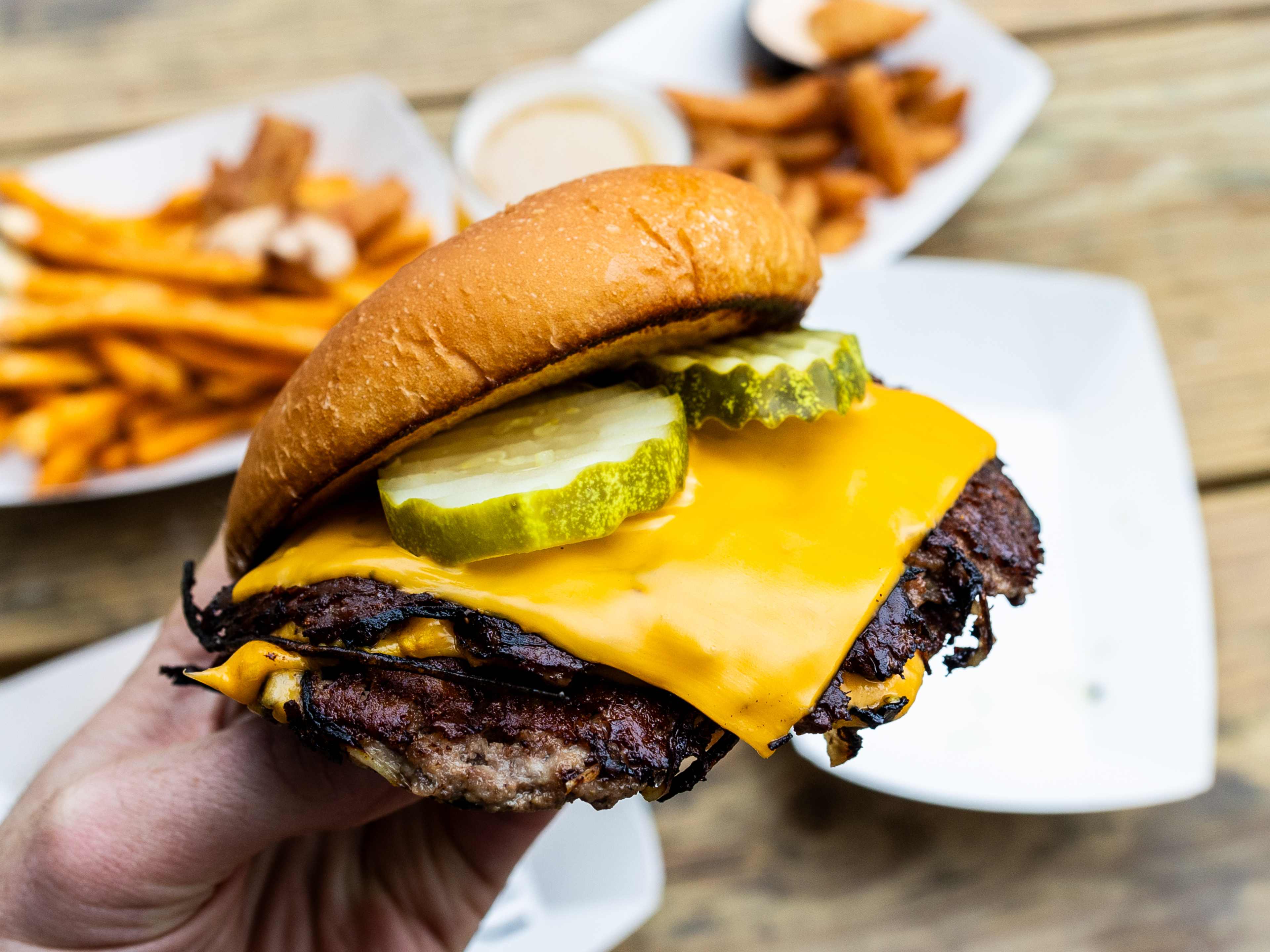 The double smashburger from Patty Palace.