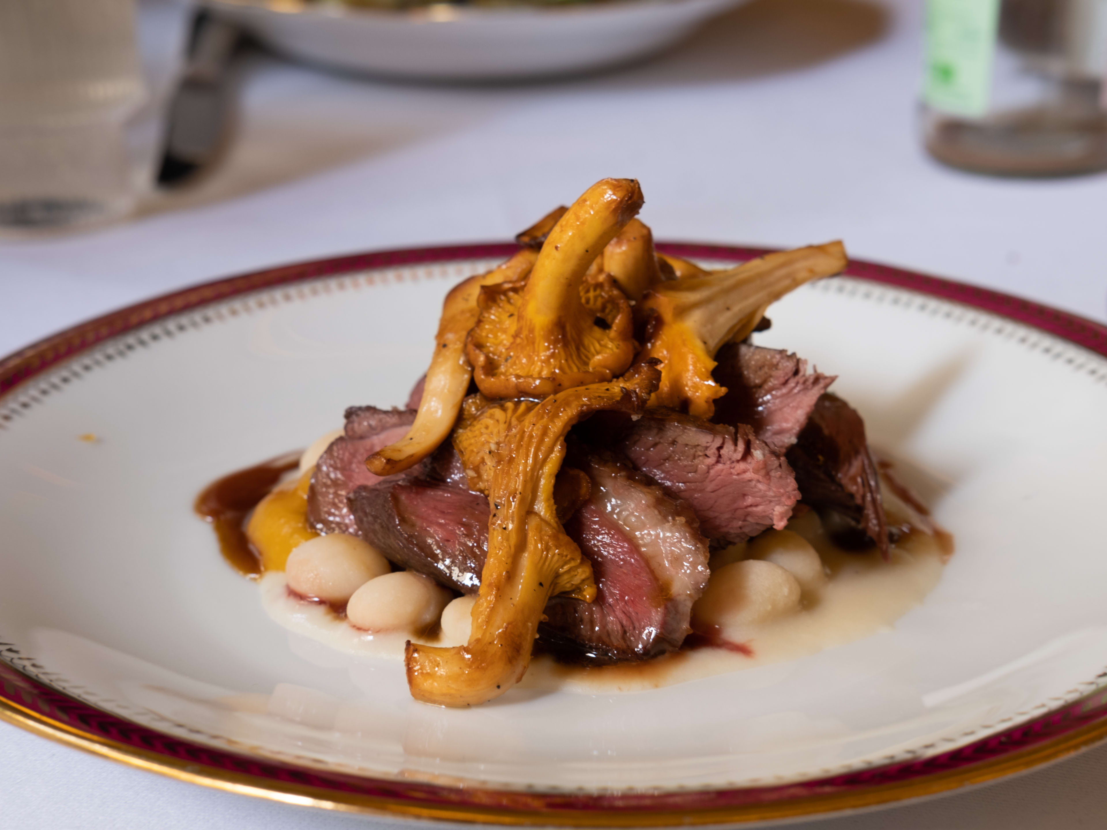 A plate of duck at Petrelle, a restaurant in Paris