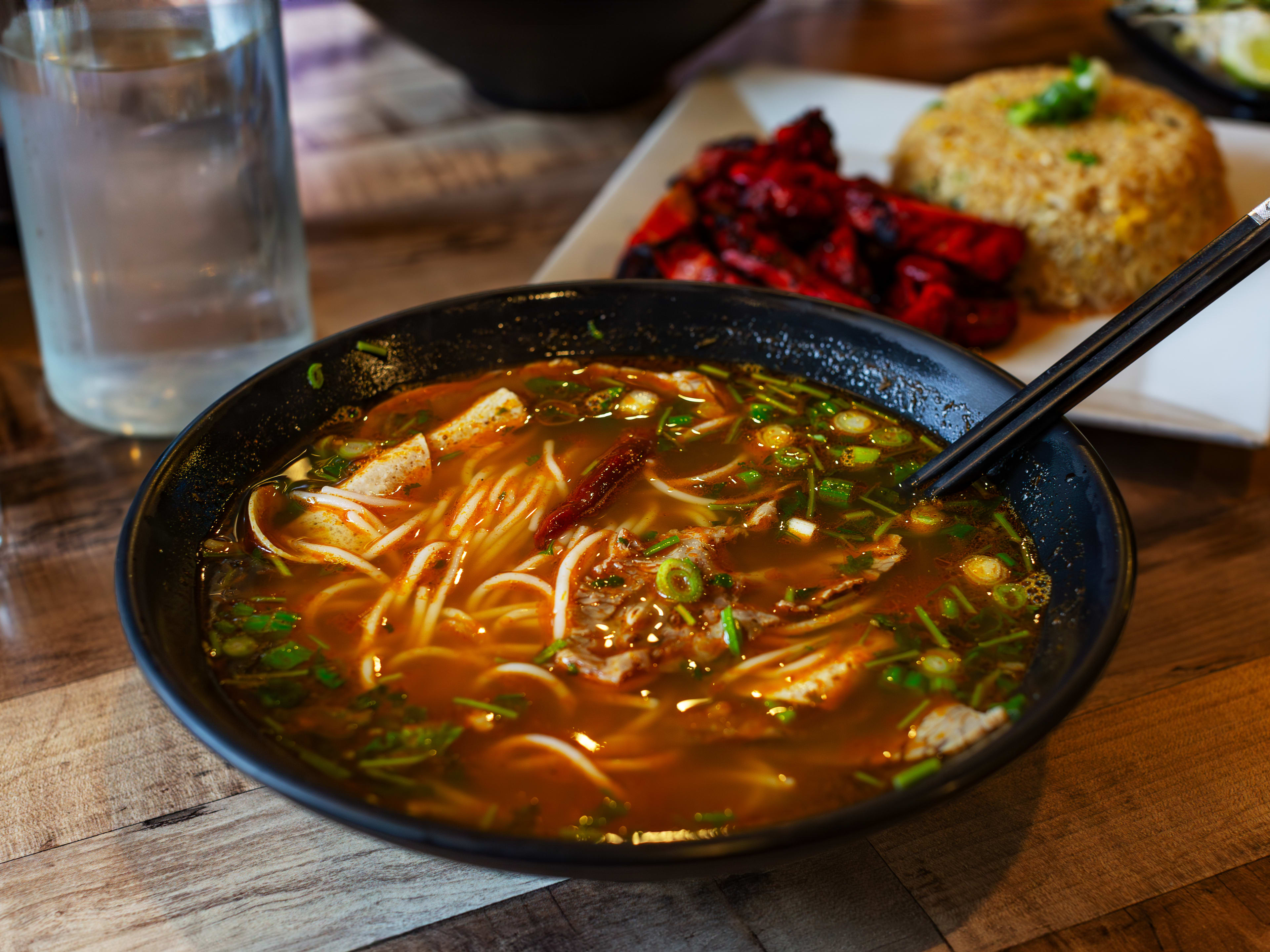 A bowl of beef pho from Pho Van.