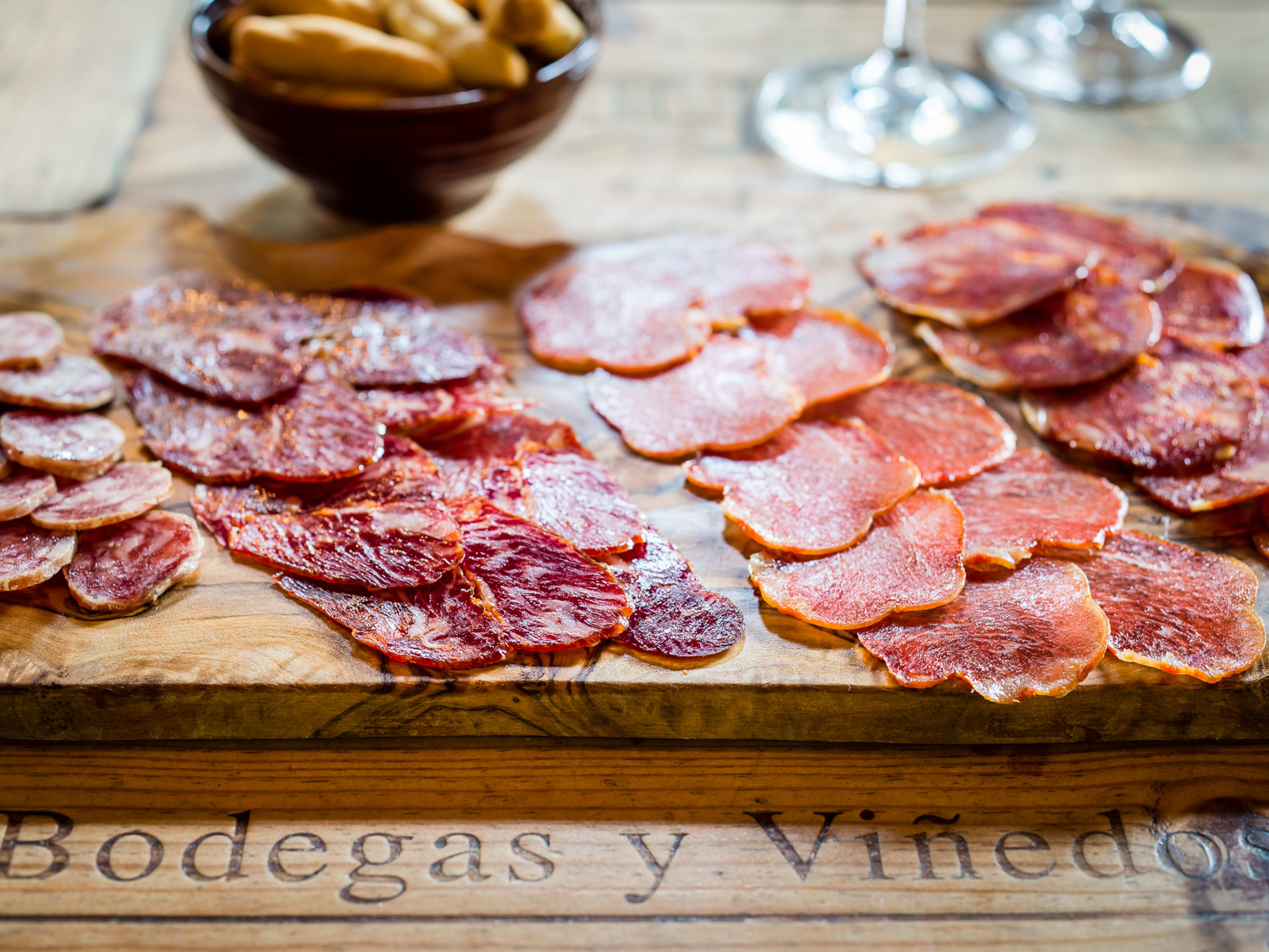 Jamon charcuterie board from Pizarro.