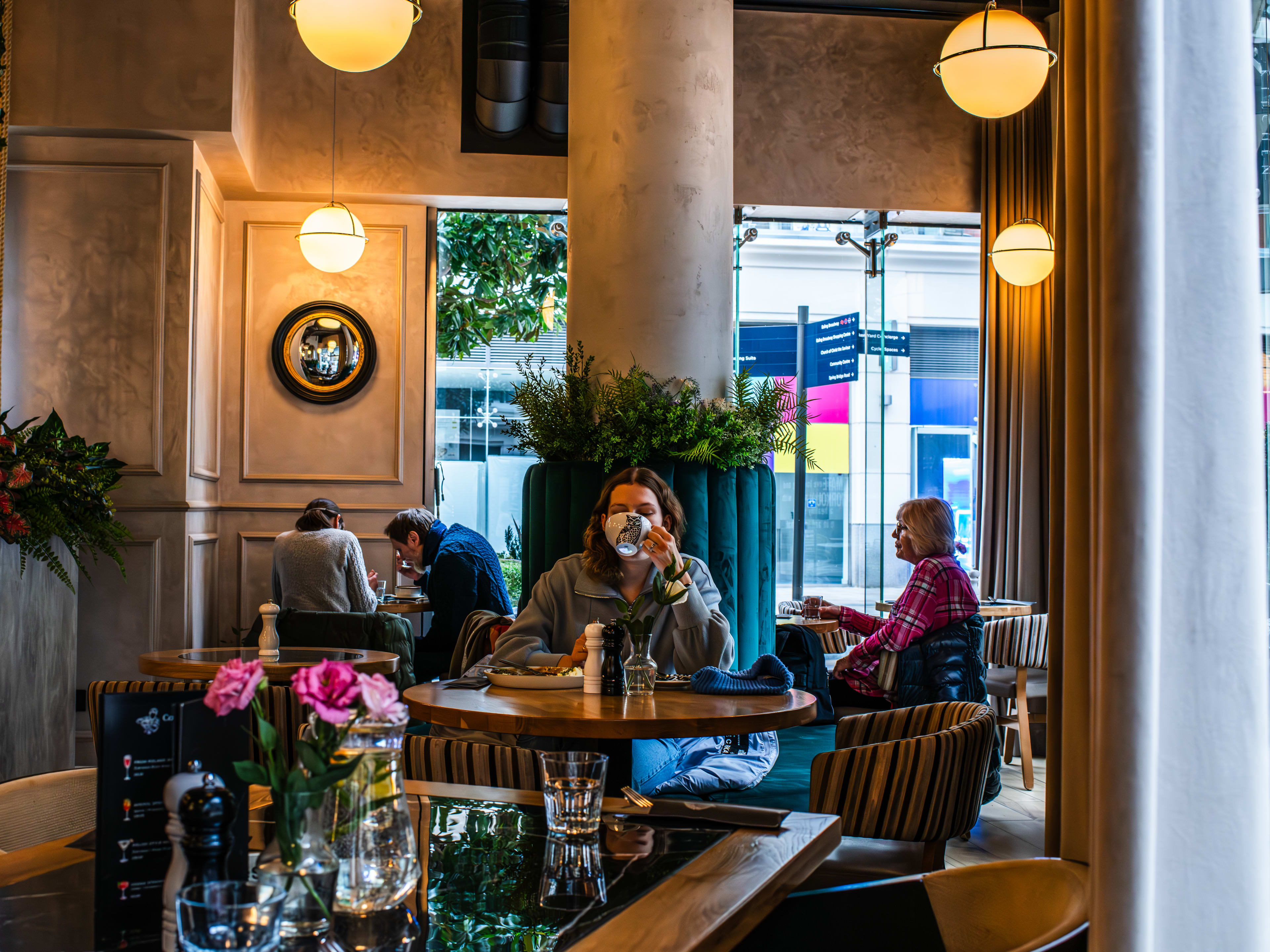 The interiors of Polka in Ealing.