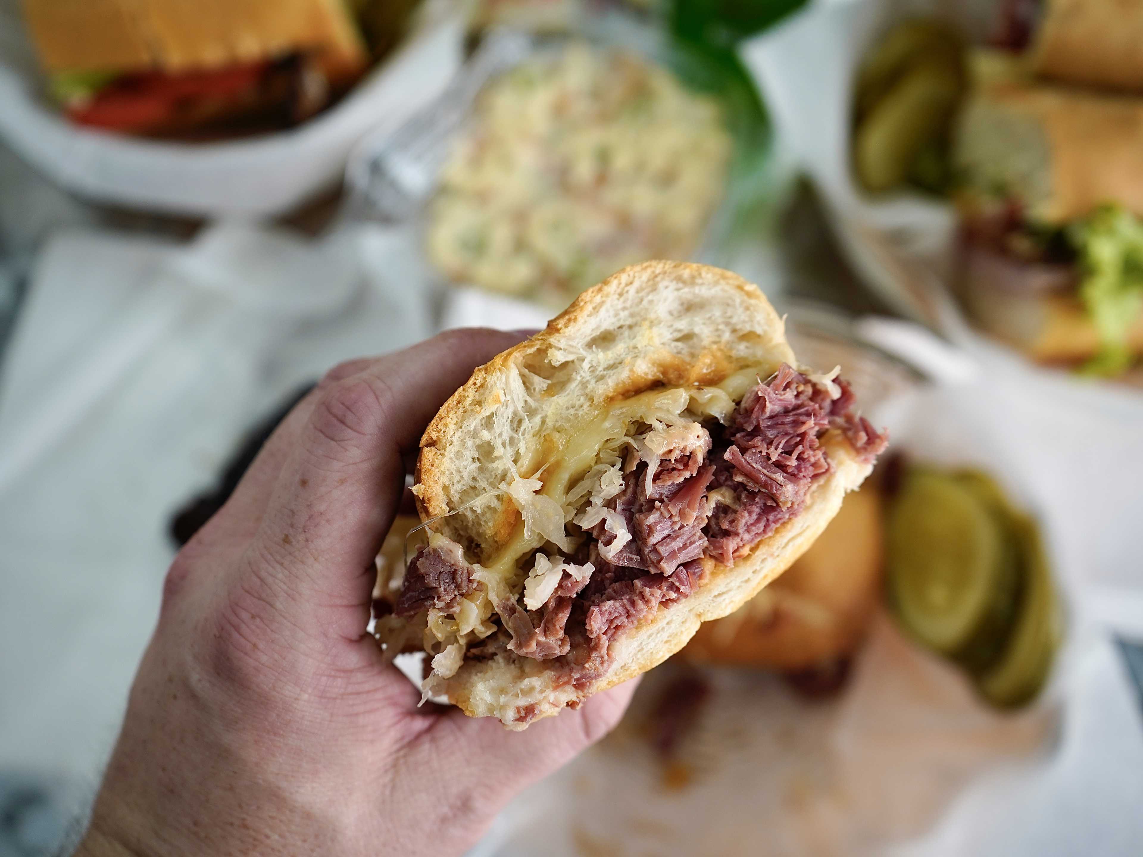 The rueben from Rae's Sandwich Shop.