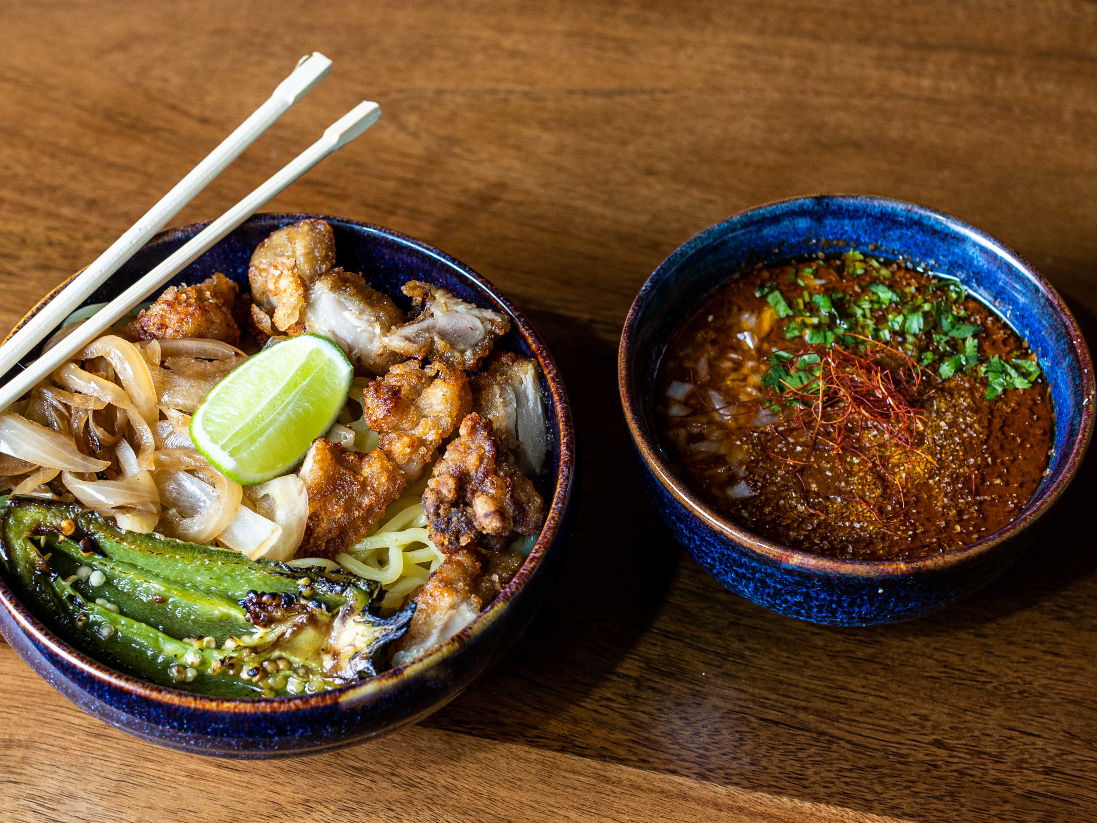 The mole tsukemen from Ramen Del Barrio.