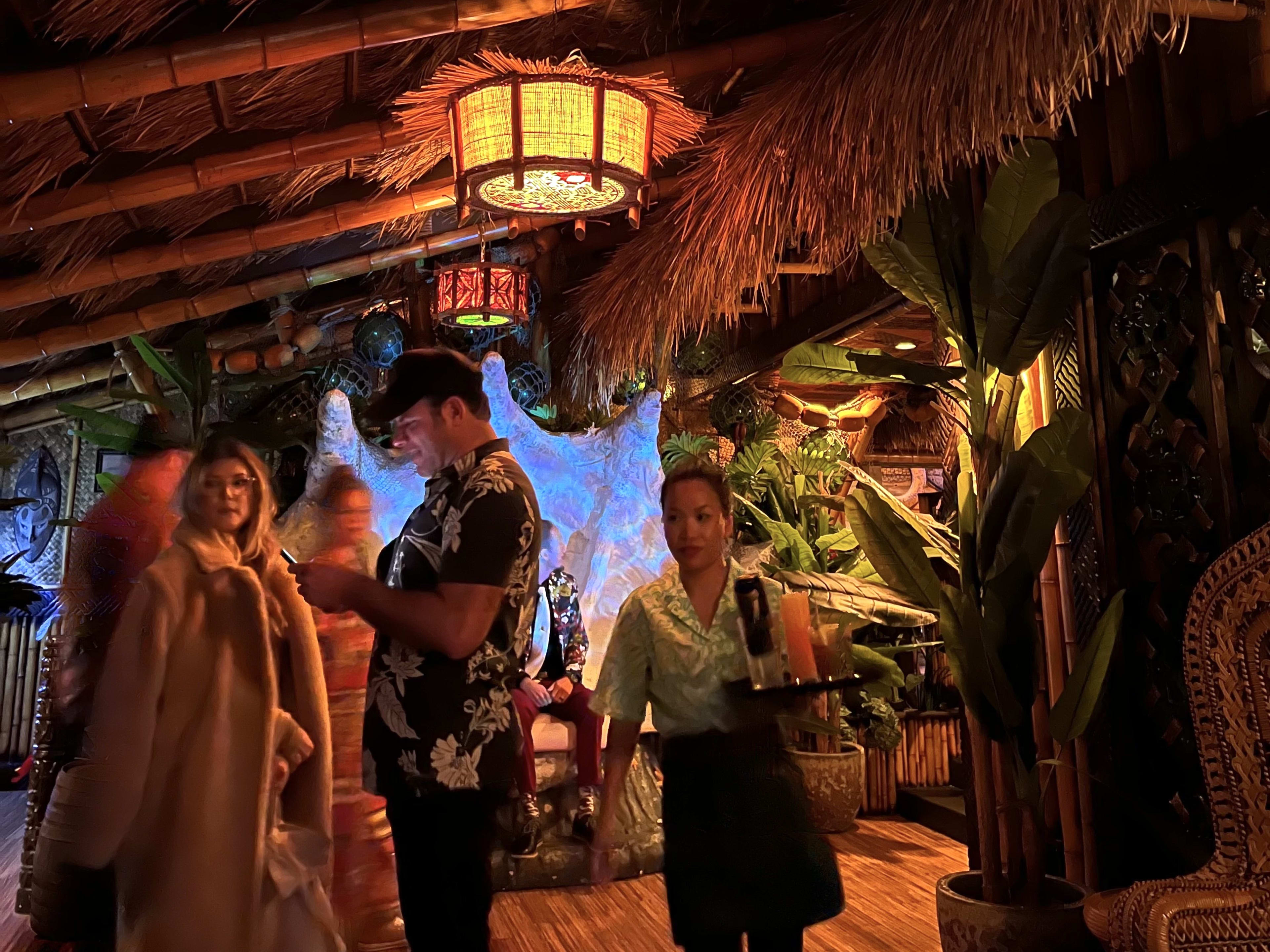 Interior of Royal Hawaiian tiki bar