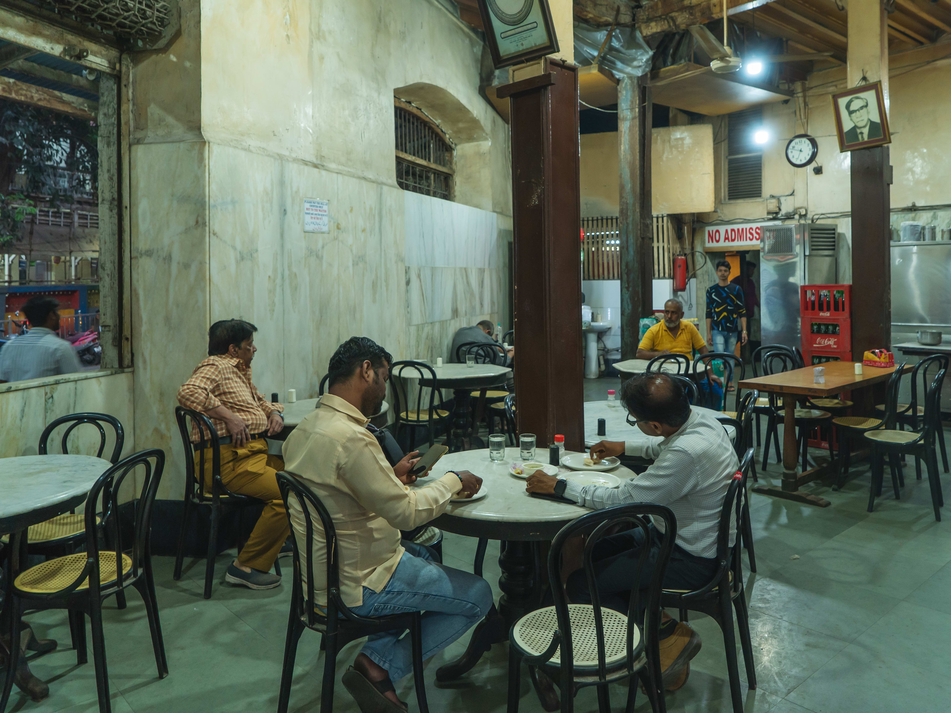 Casual interior dining space at Sarvi