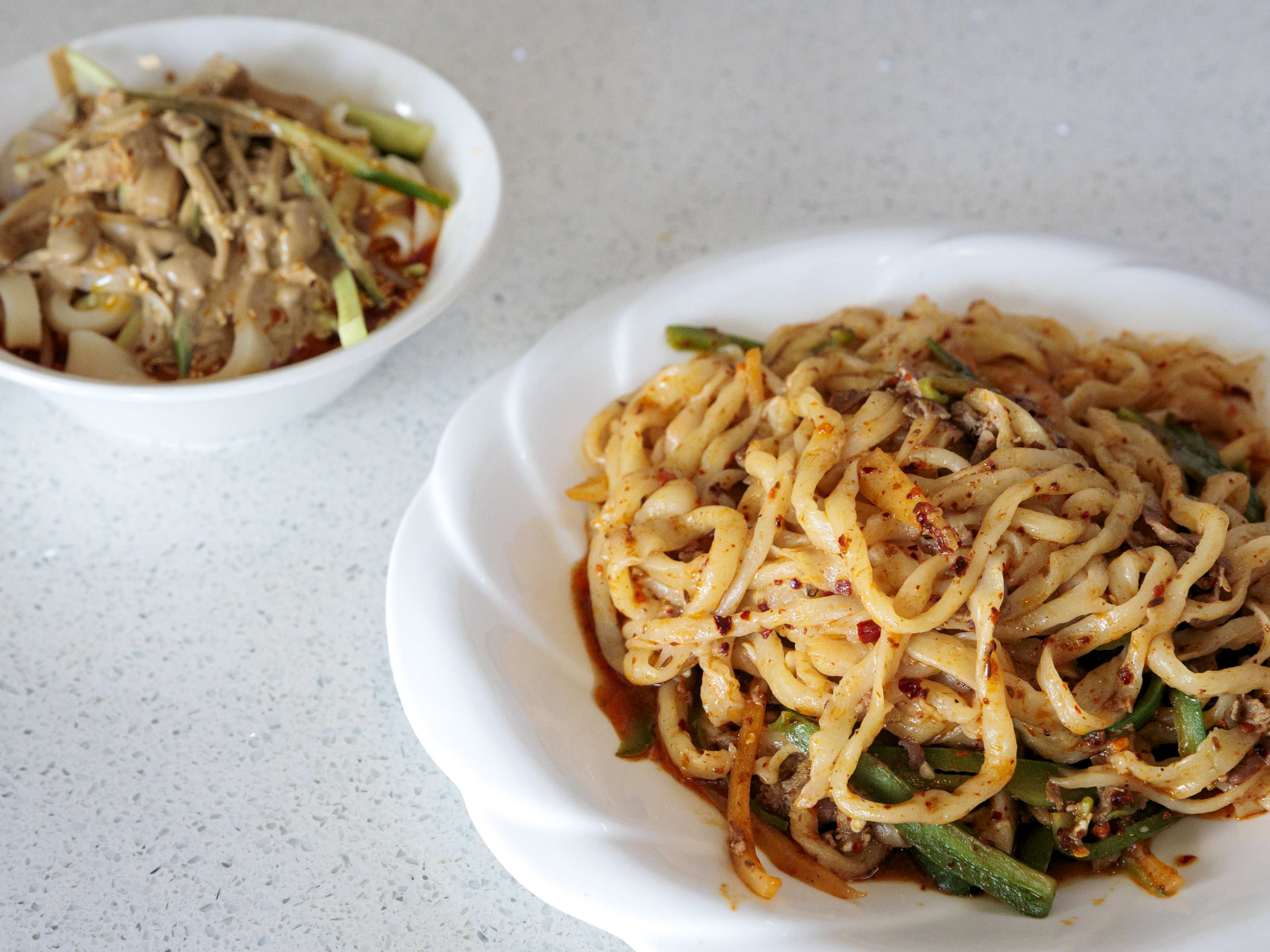 Noodles dishes at Shaanxi Datang