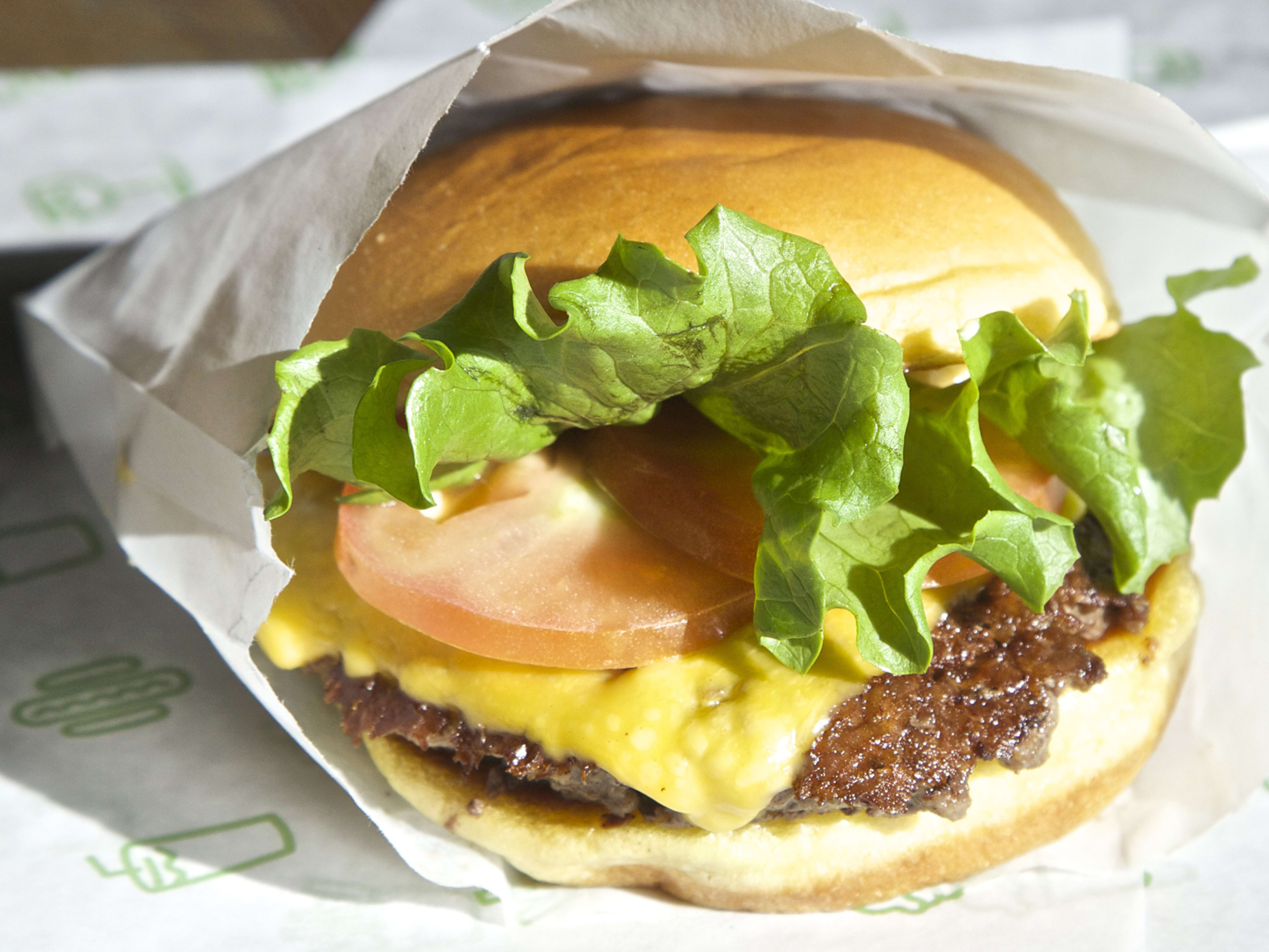 A burger from Shake Shack.