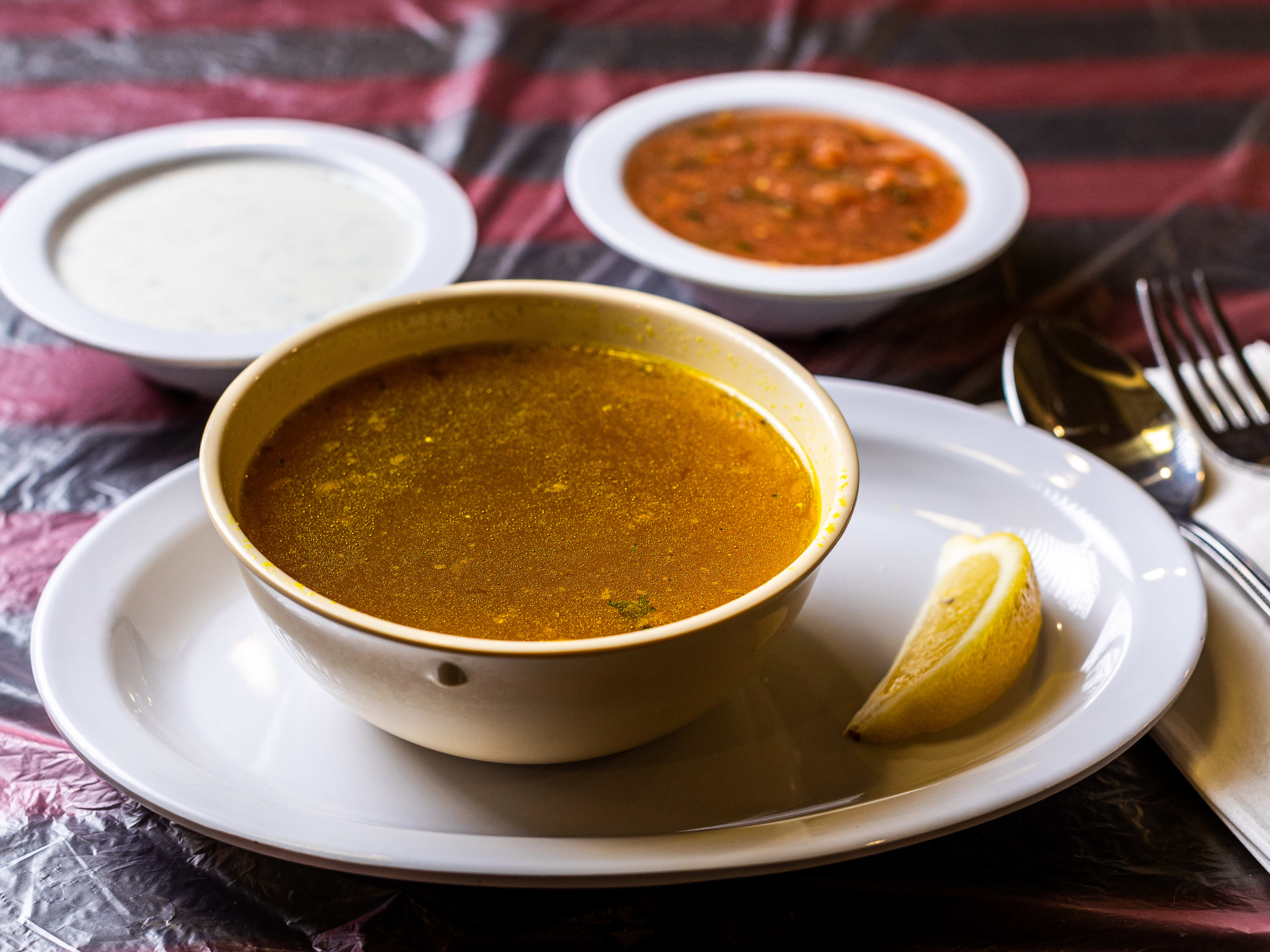 A bowl of maeaq soup.