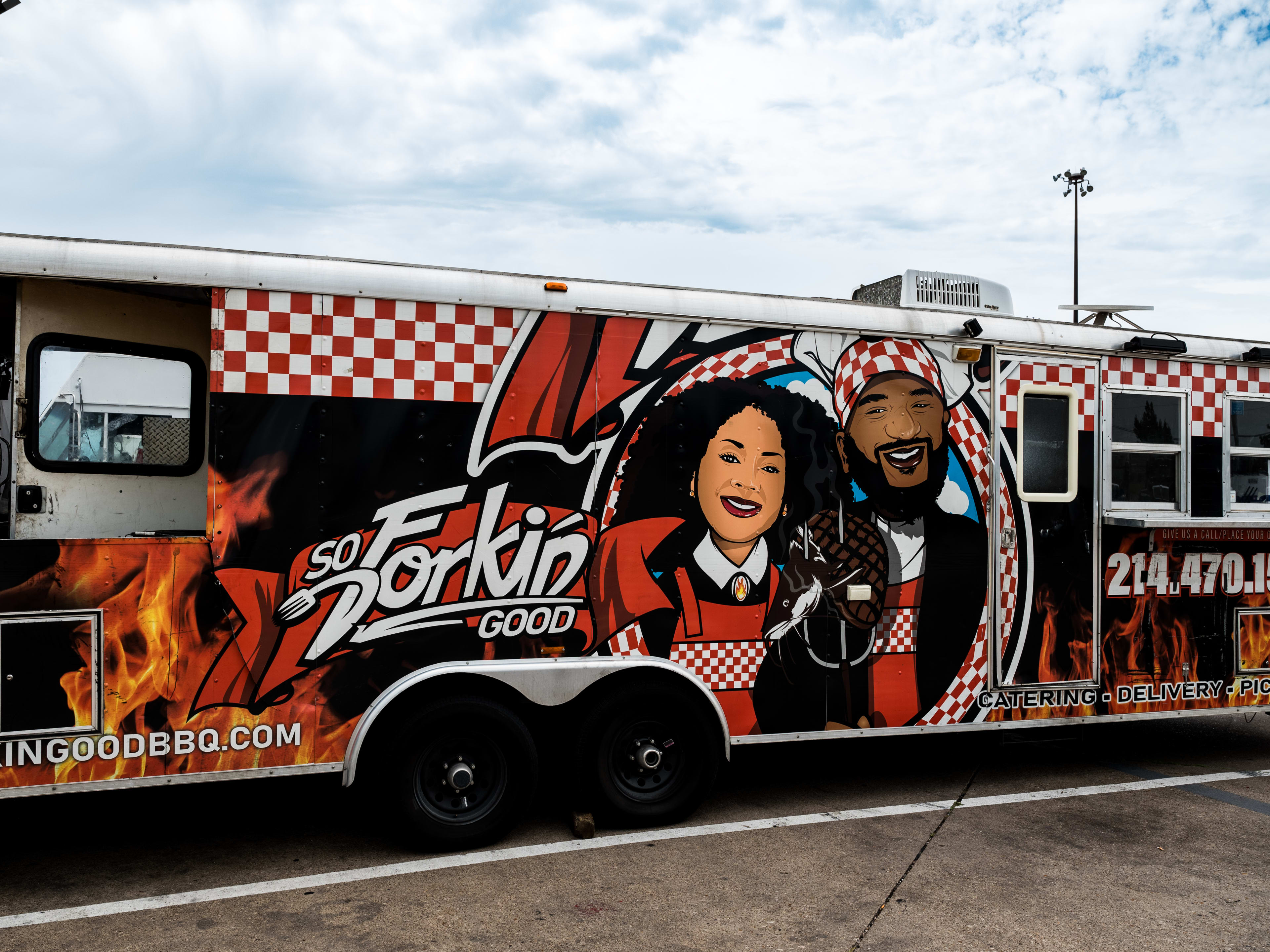 The So Forkin' Good BBQ Truck in Fort Worth