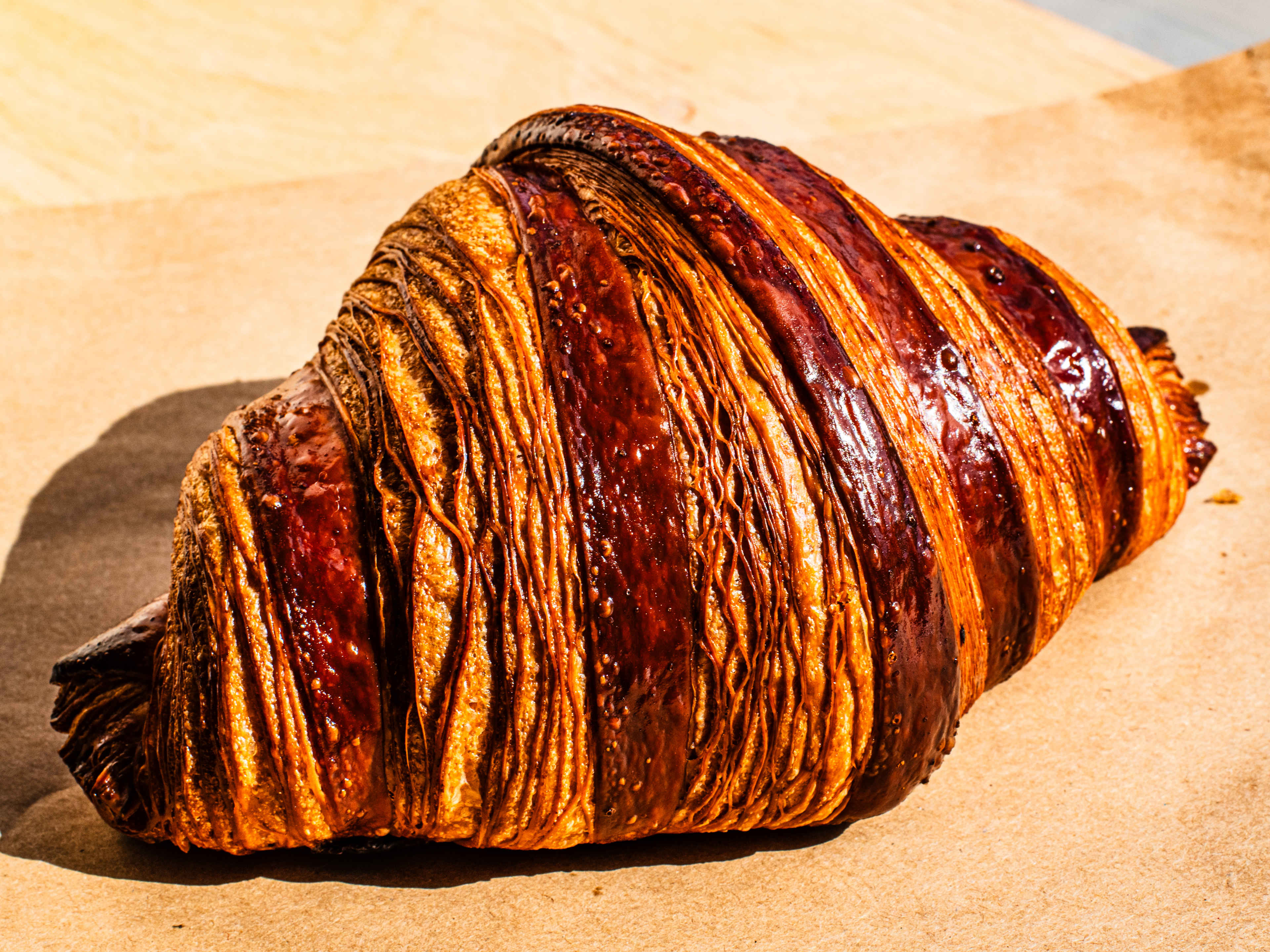 The mango glazed croissant from Suba Bakery.