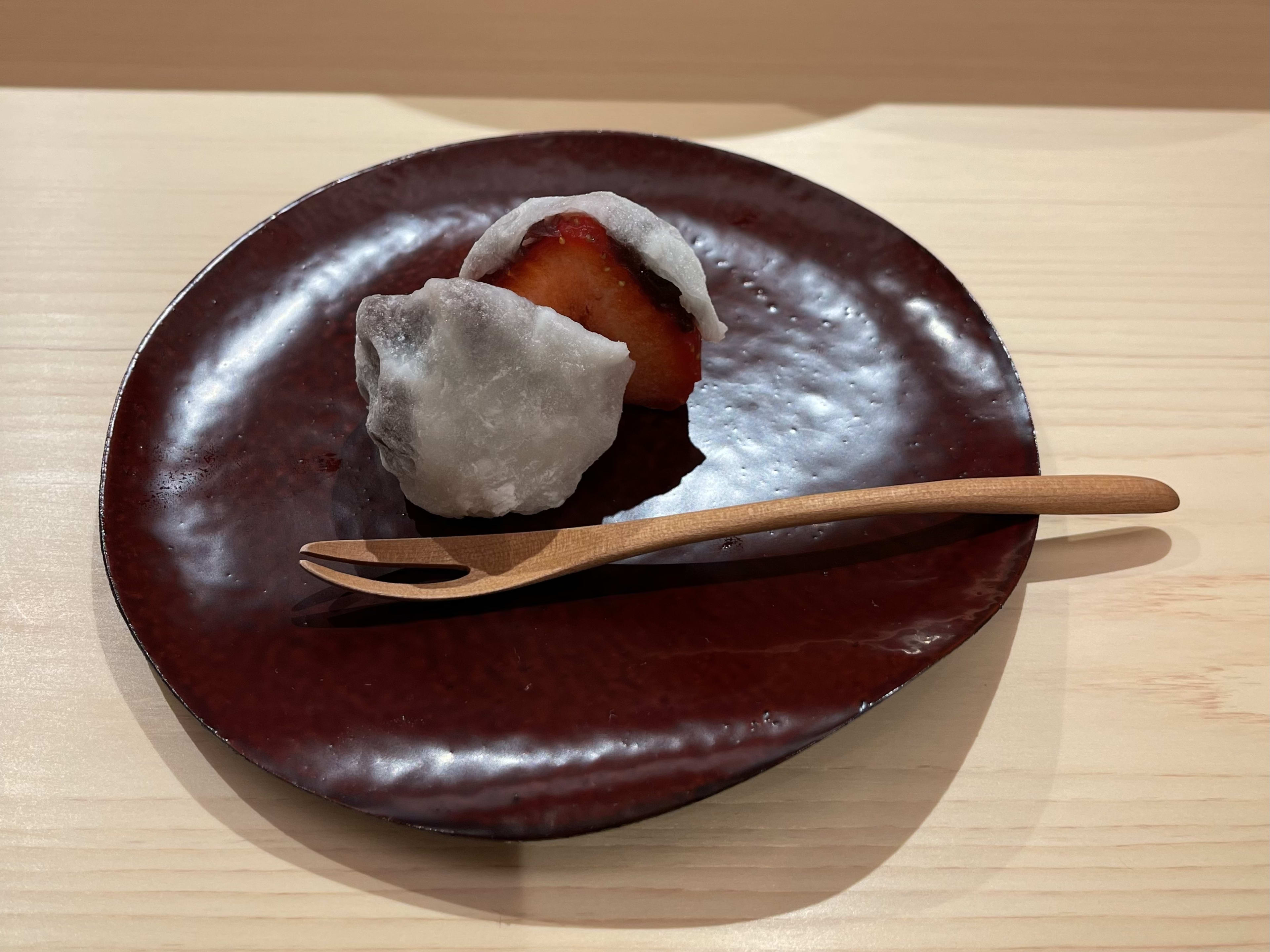 Mochi dessert at Sushi Kanesaka