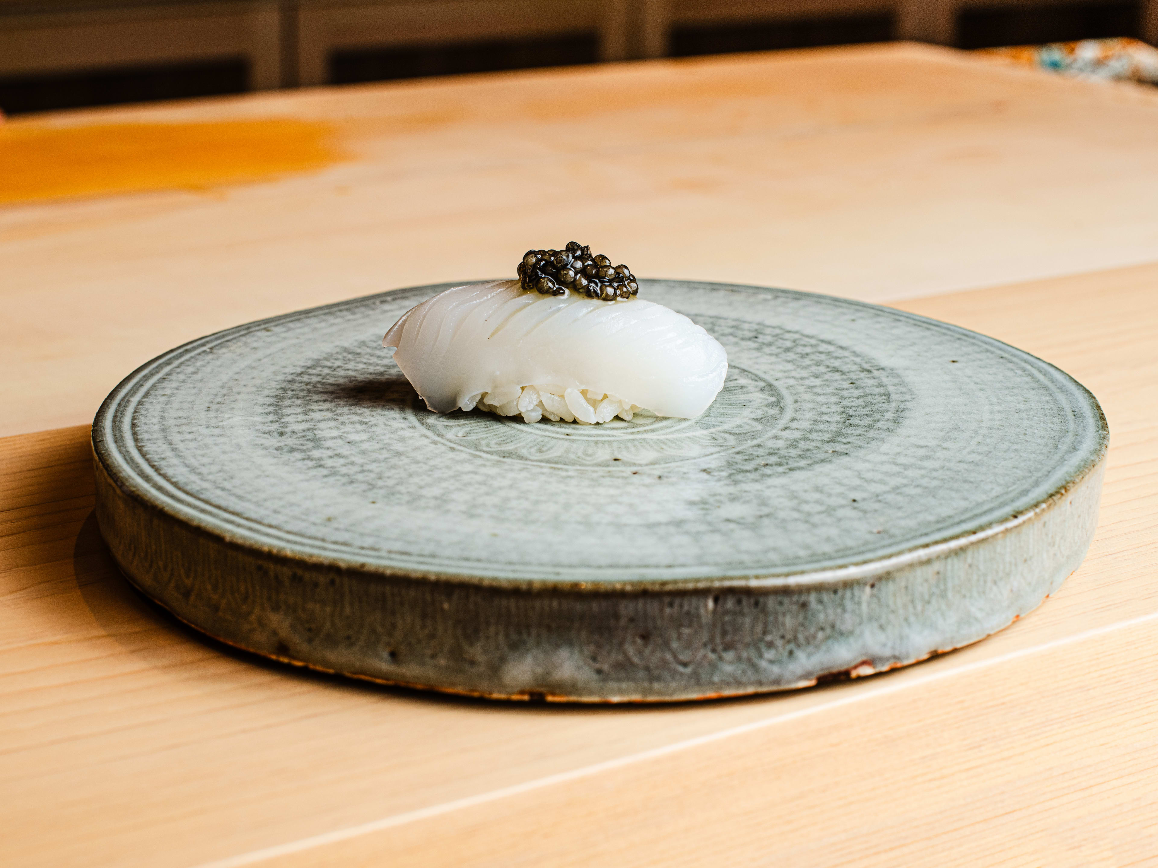 A nigiri at Sushi Kanesaka