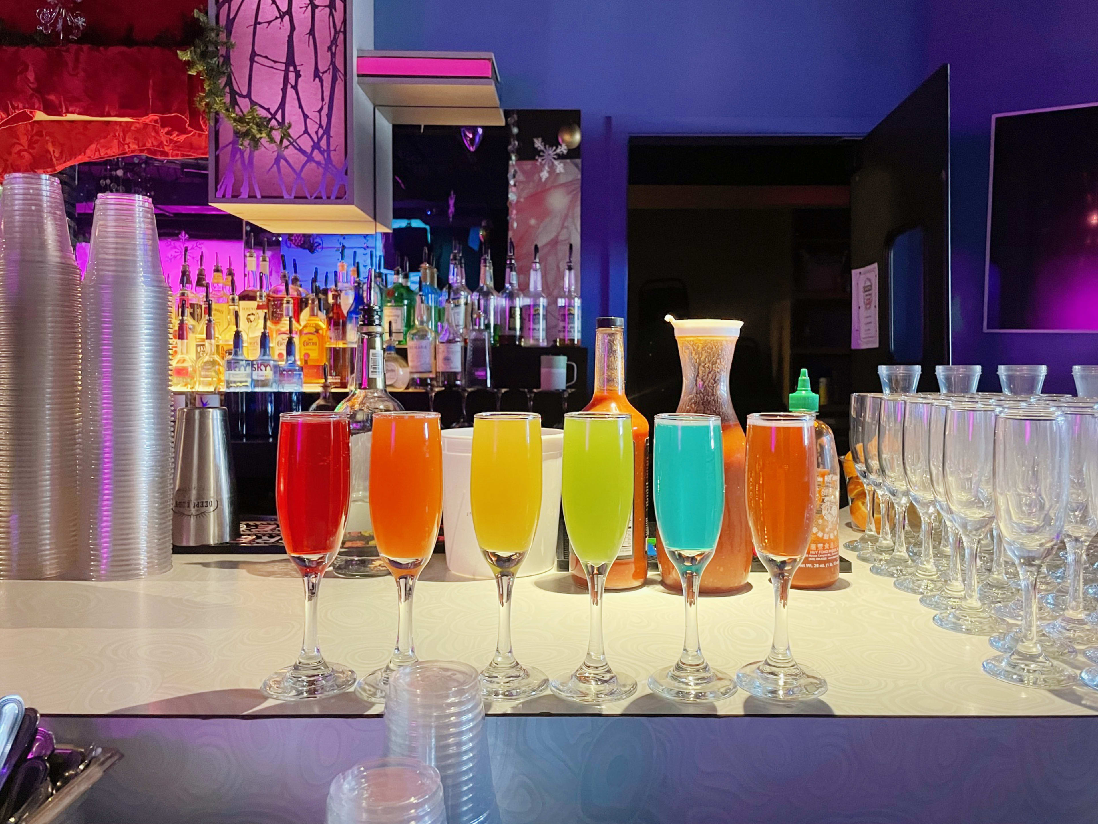 Colorful drinks at Suzy Wong's House of Yum