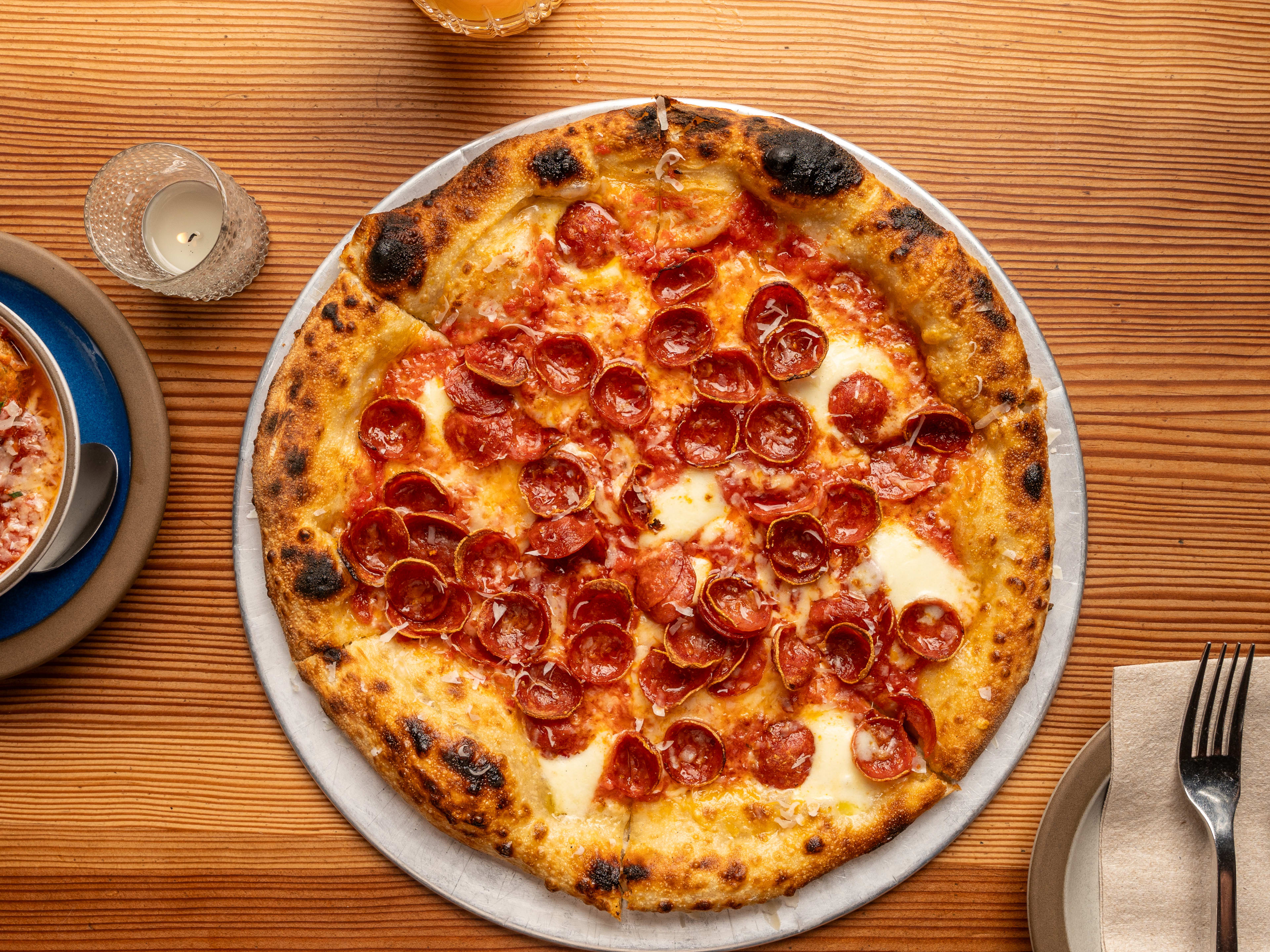 The pepperoni pizza at Tartine Manufactory