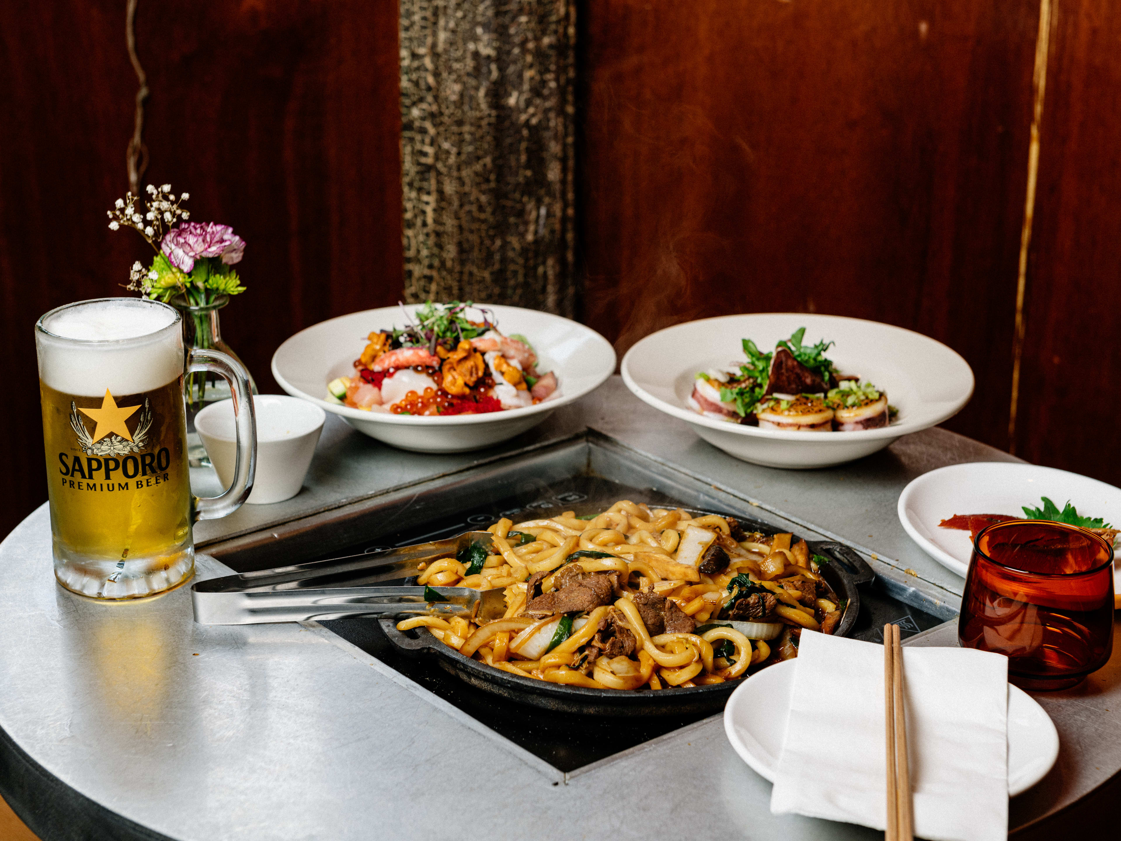 A spread of dishes from Dr. Clark.