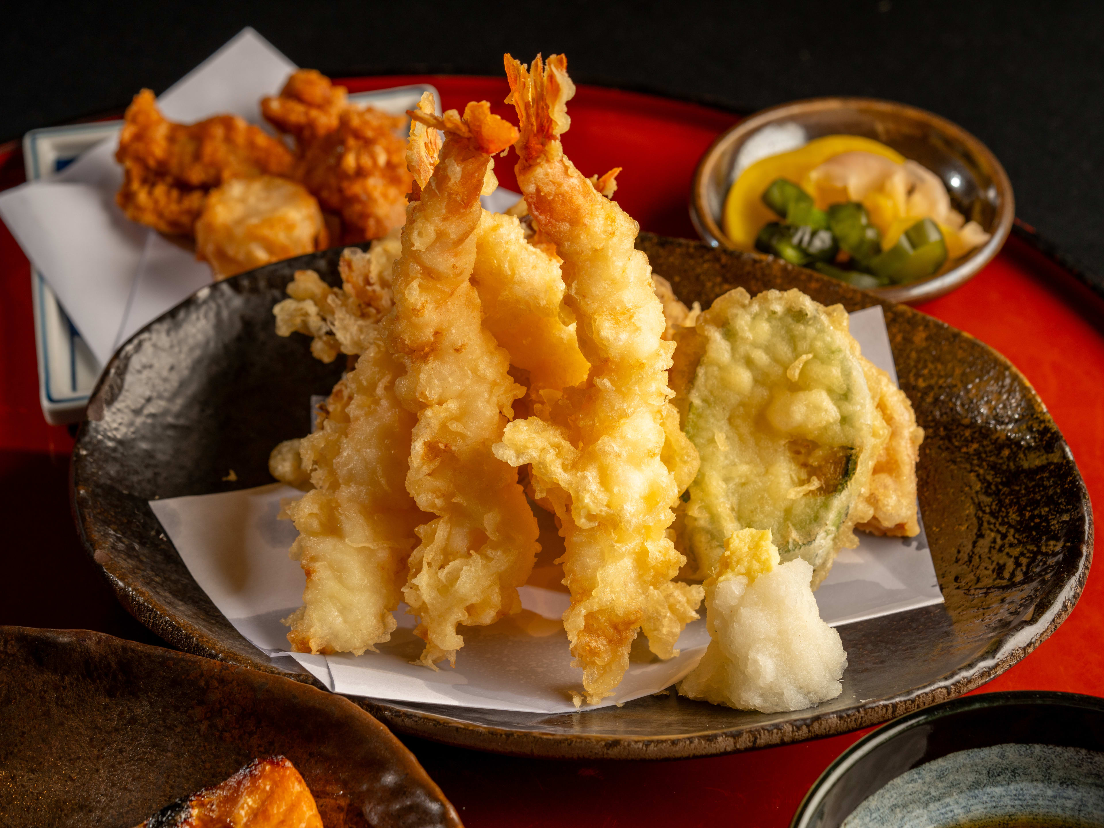 plate of fried shrimp