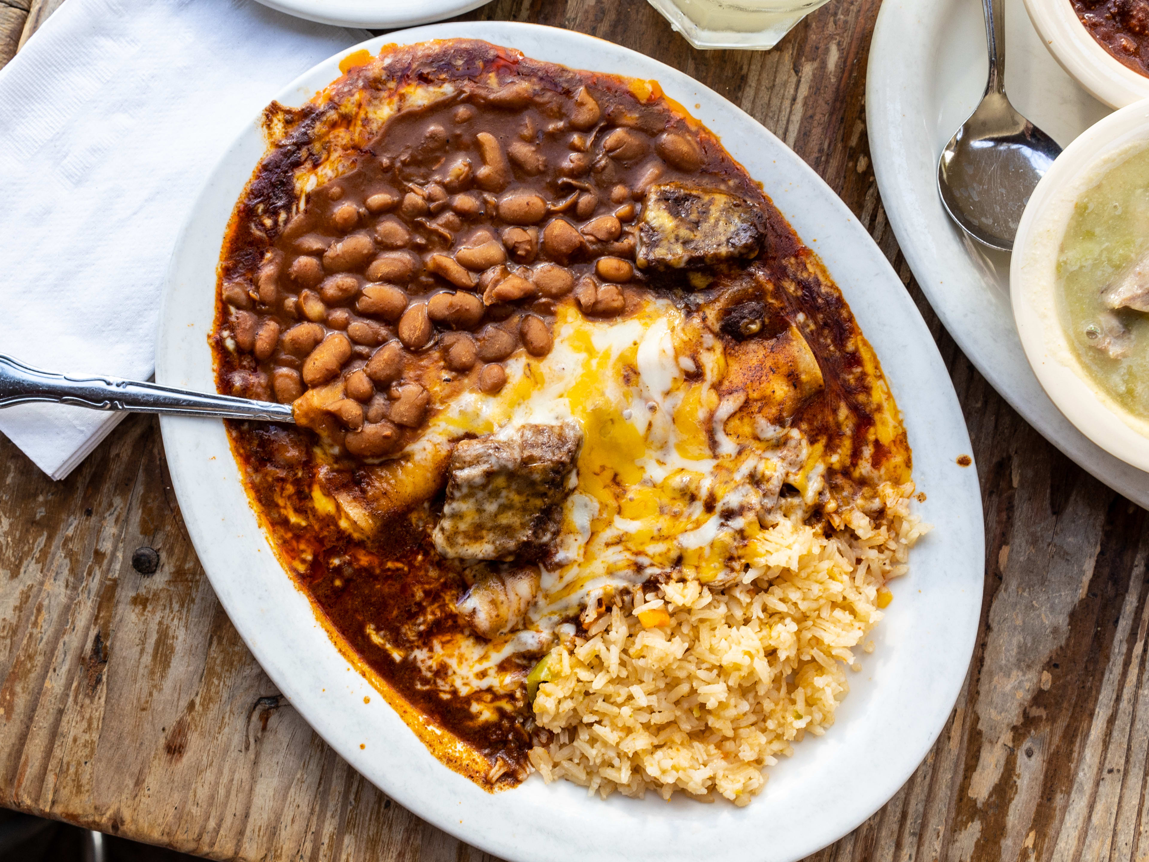 The Freidas Enchiladas from Texas Chili Parlor