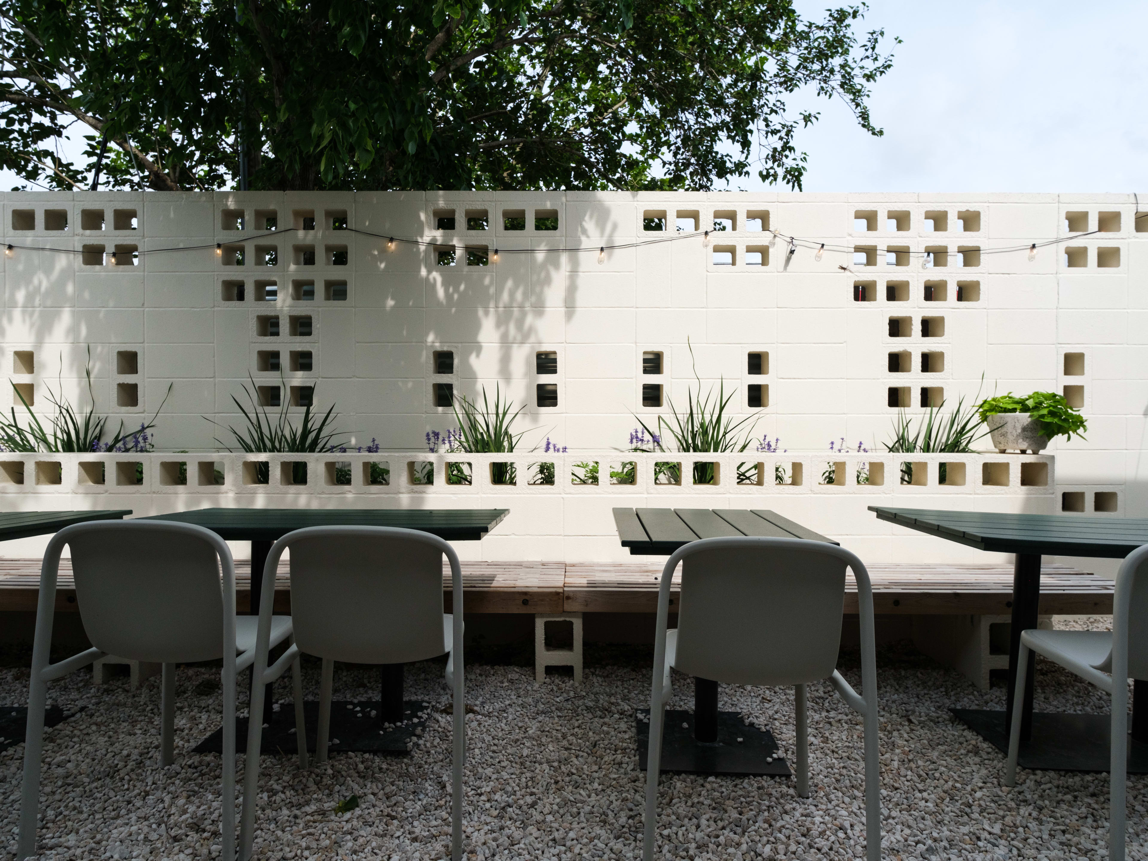 The small patio at The Library.