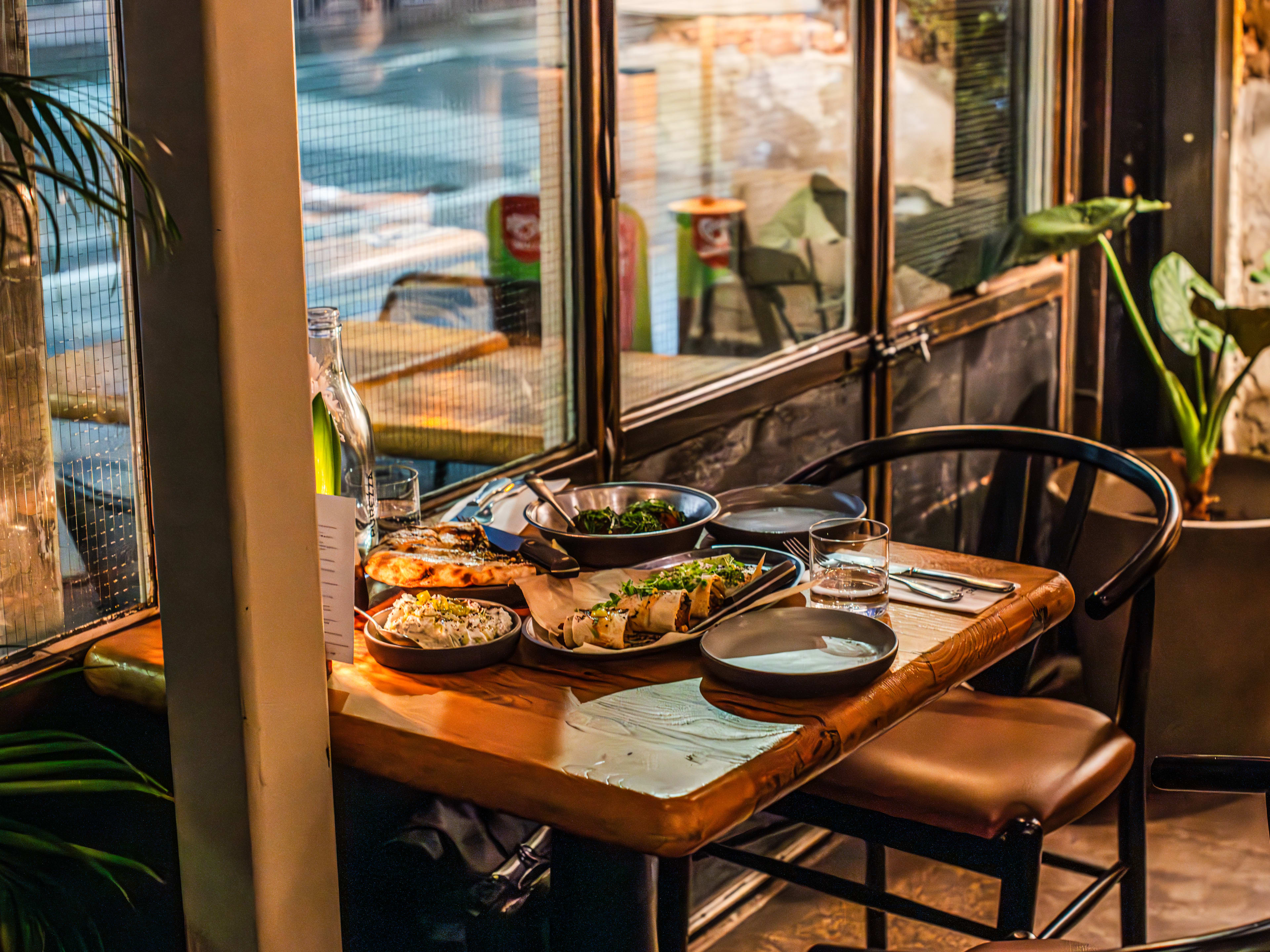 The food spread at The Counter.