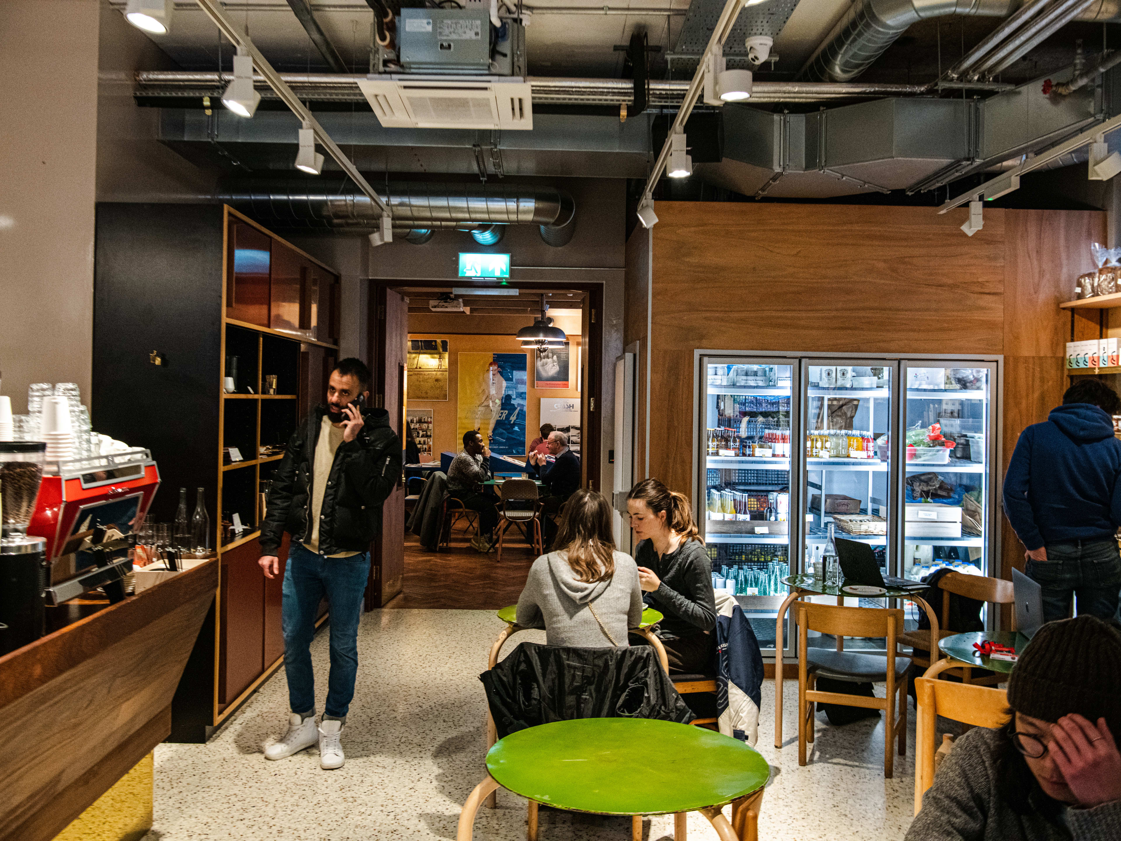 The front seating area at Toklas Bakery.