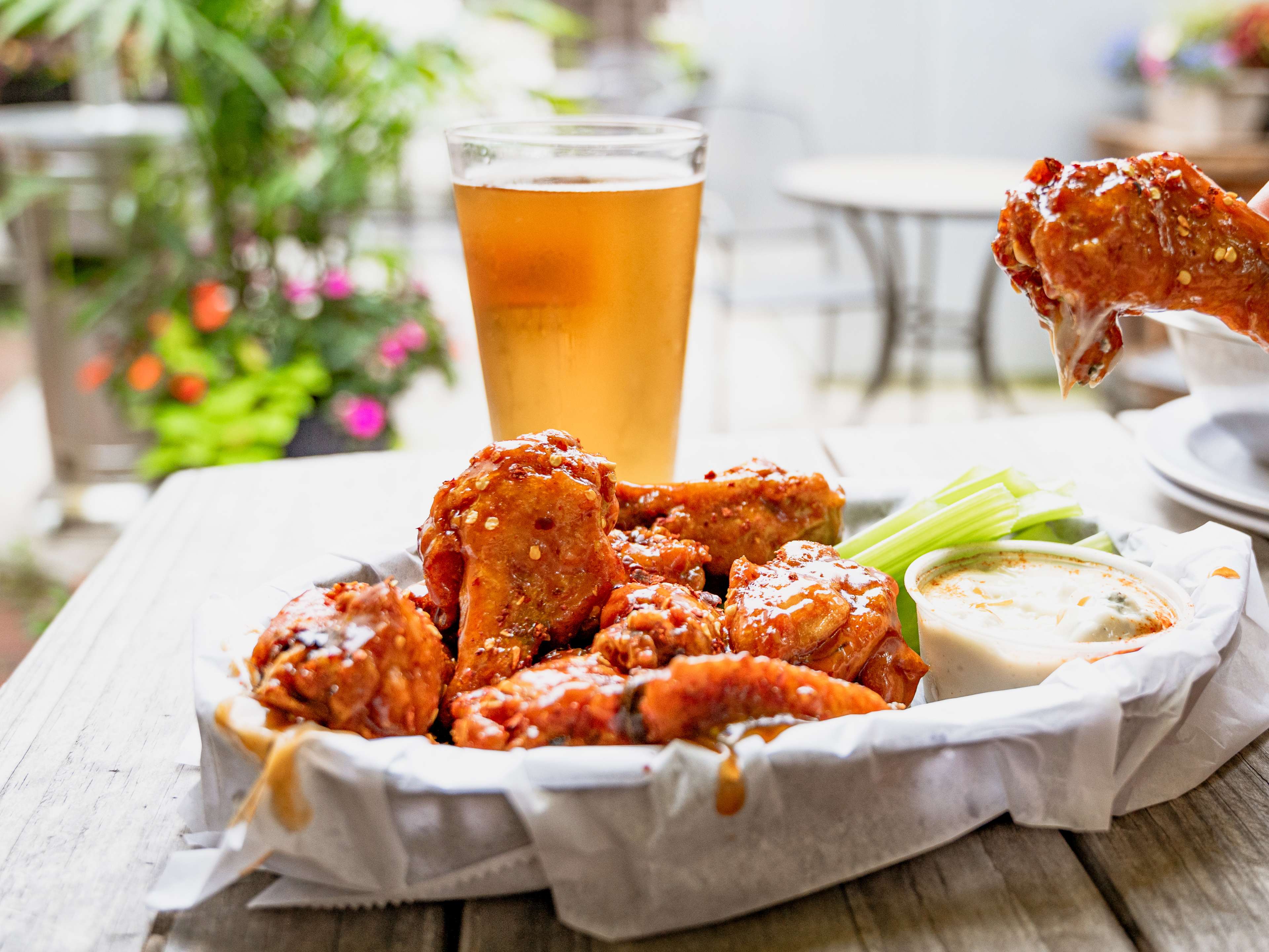 These are the buffalo wings from Union Tap House.