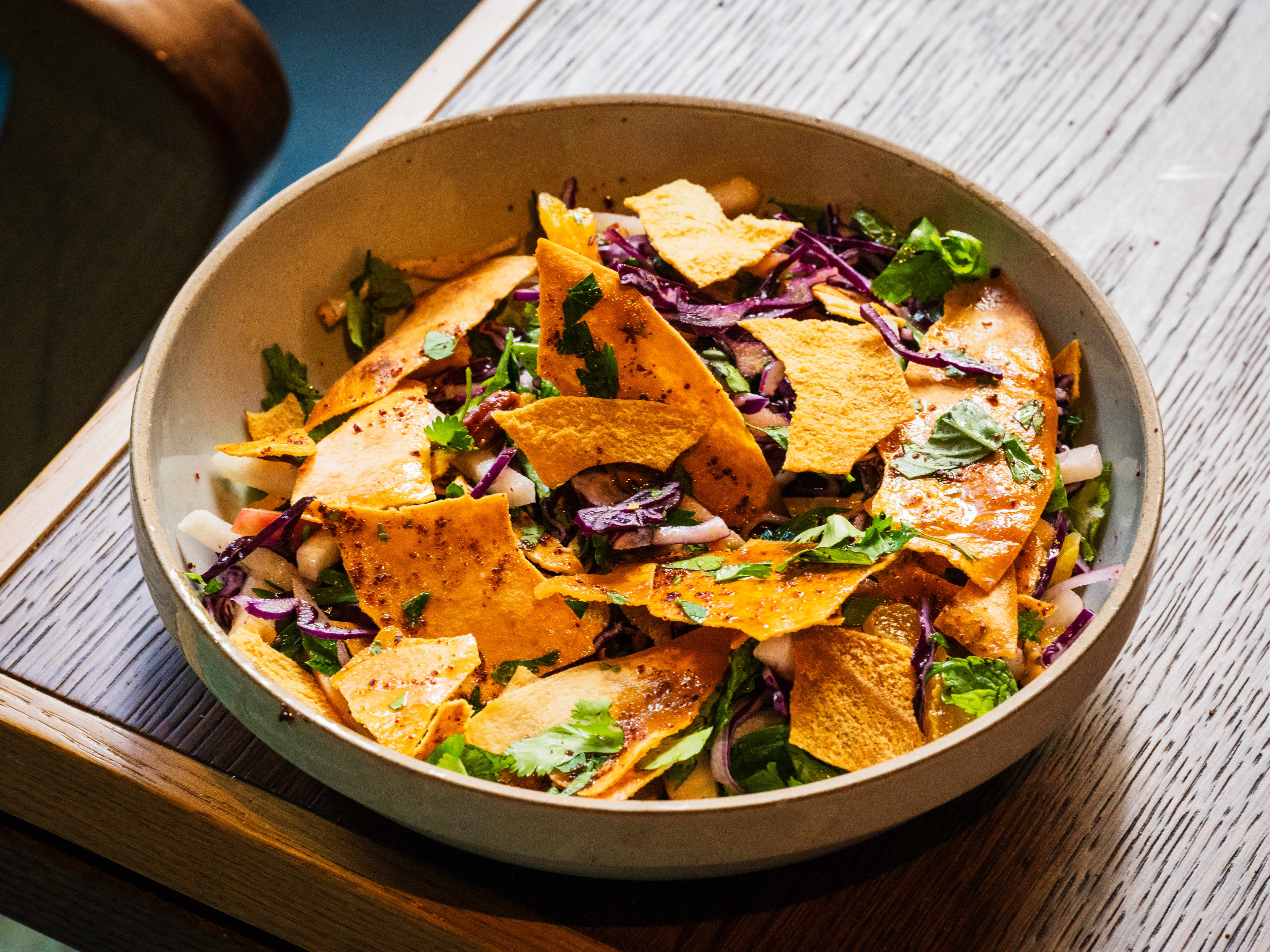 A bowl of fattoush from Zou Zou's.