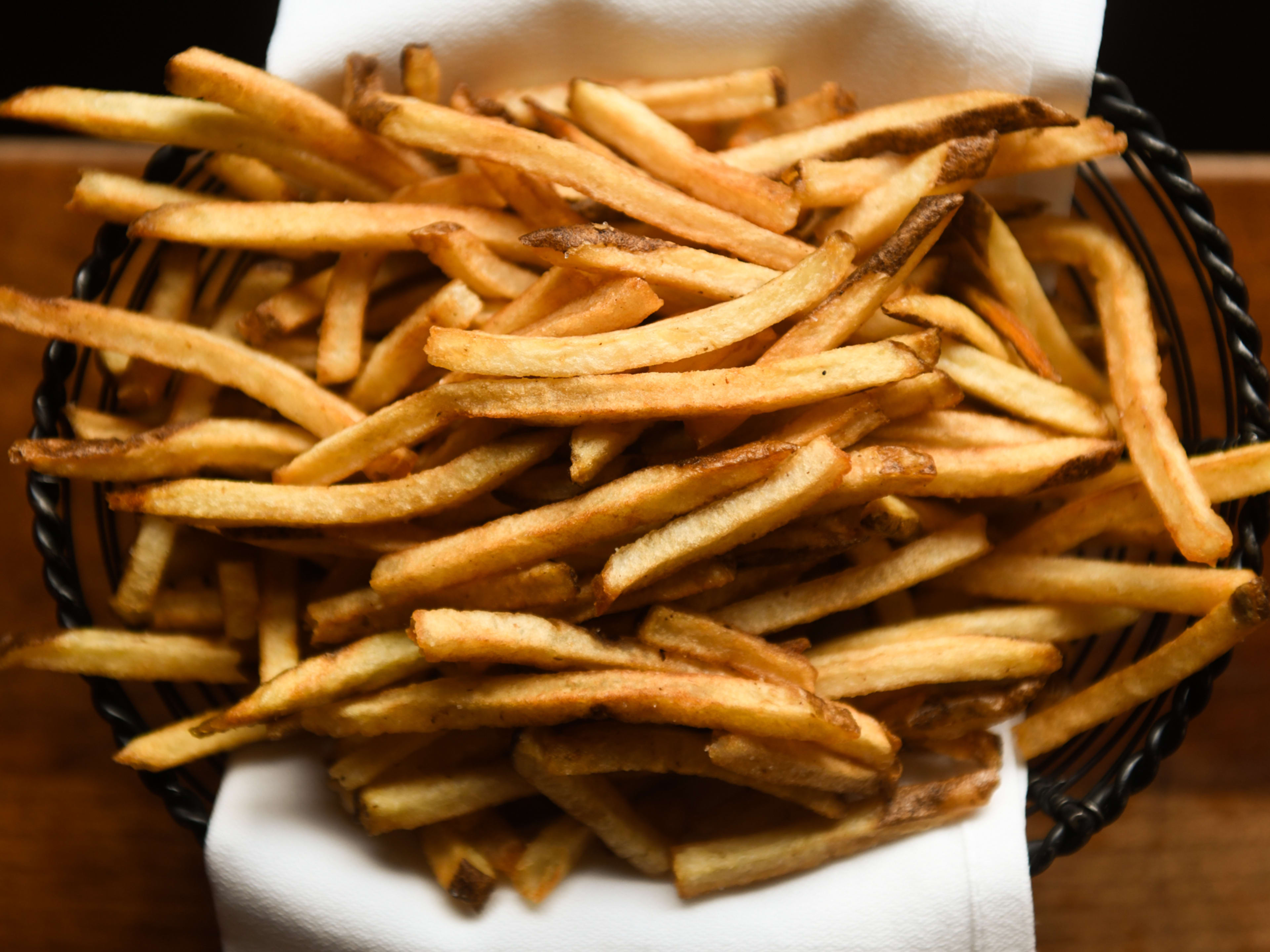 A basket full of pomme frites.