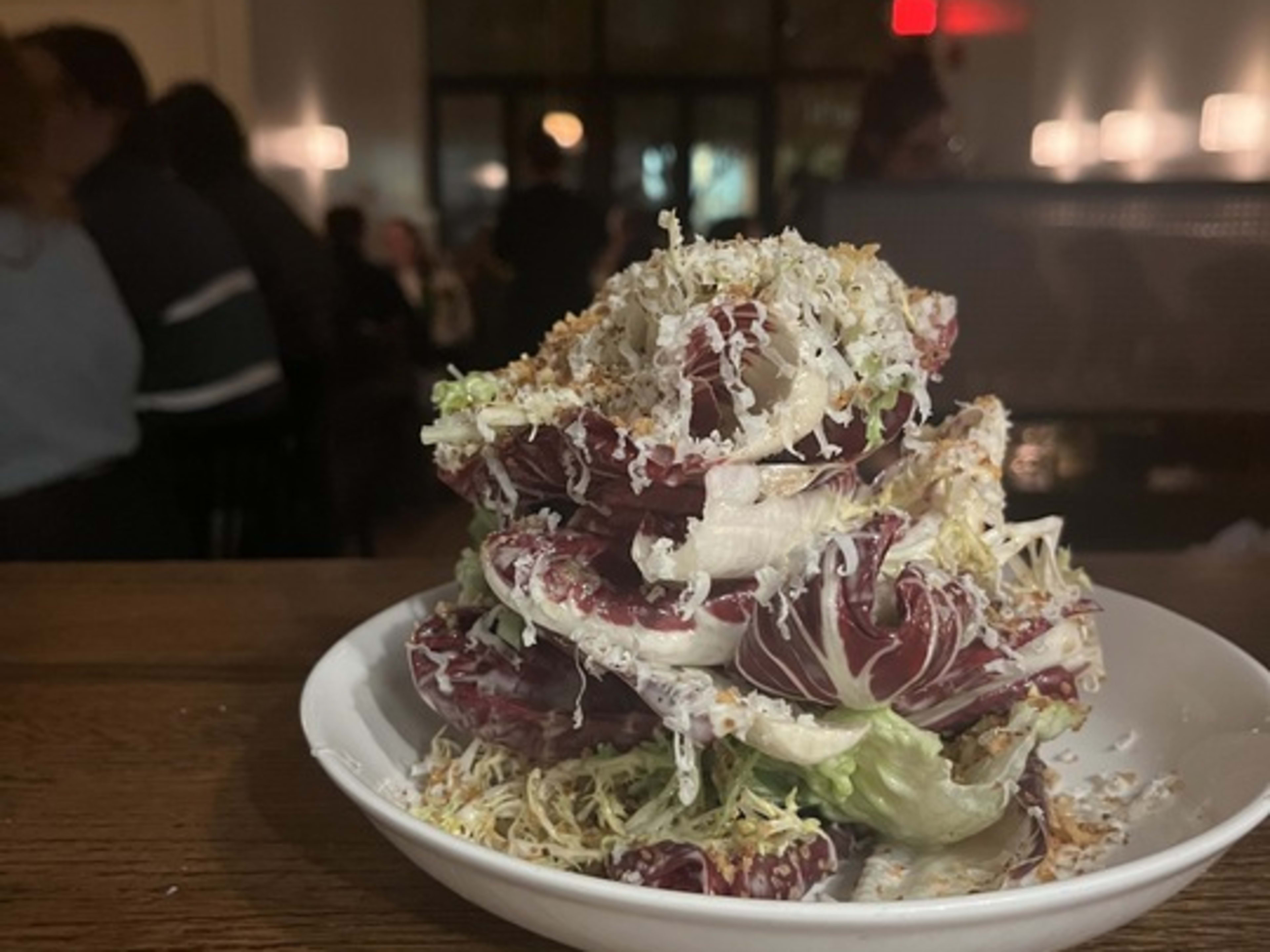 This is the chicory salad at Illata.