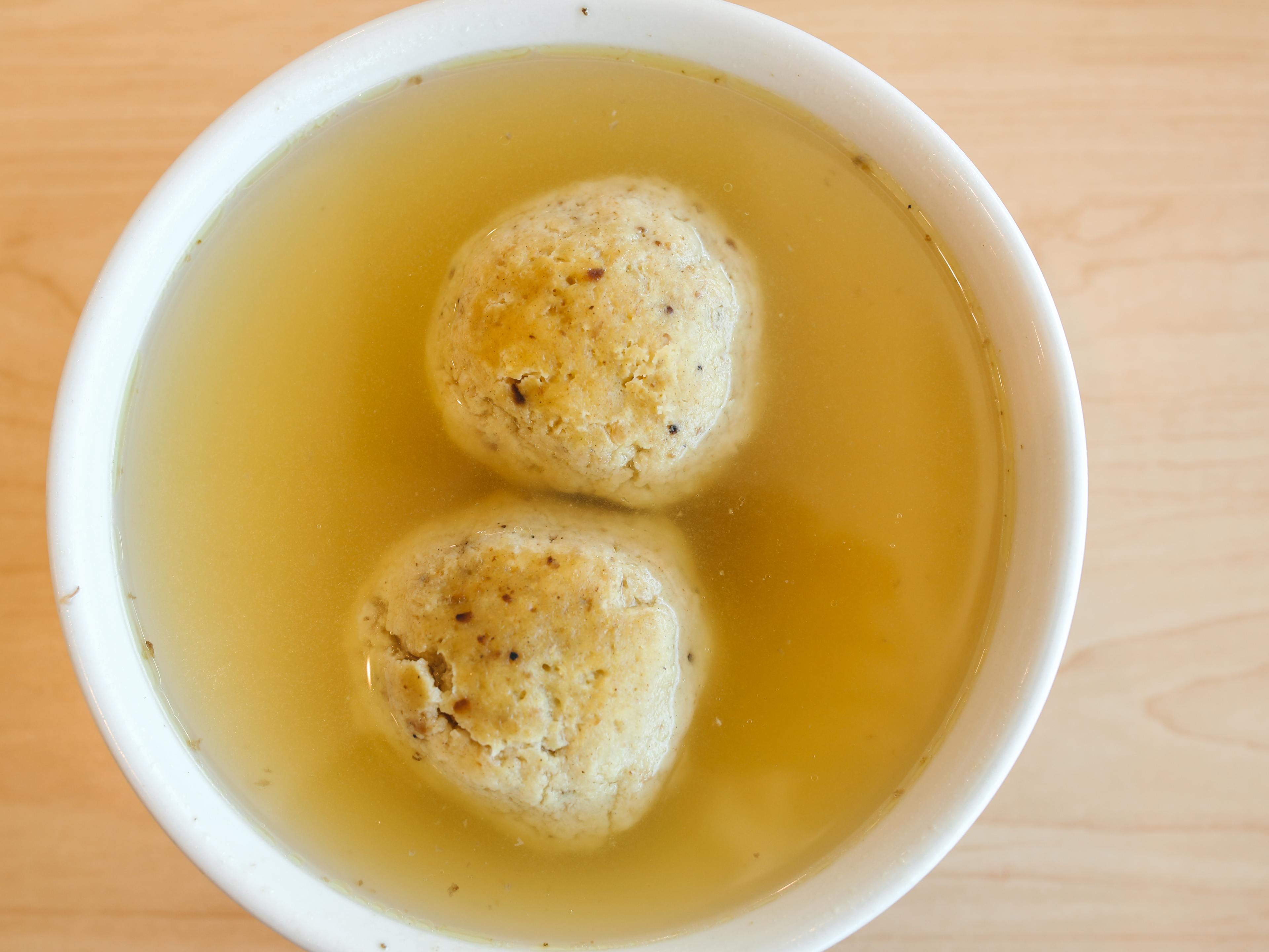 Matzoh ball soup from Manny’s.