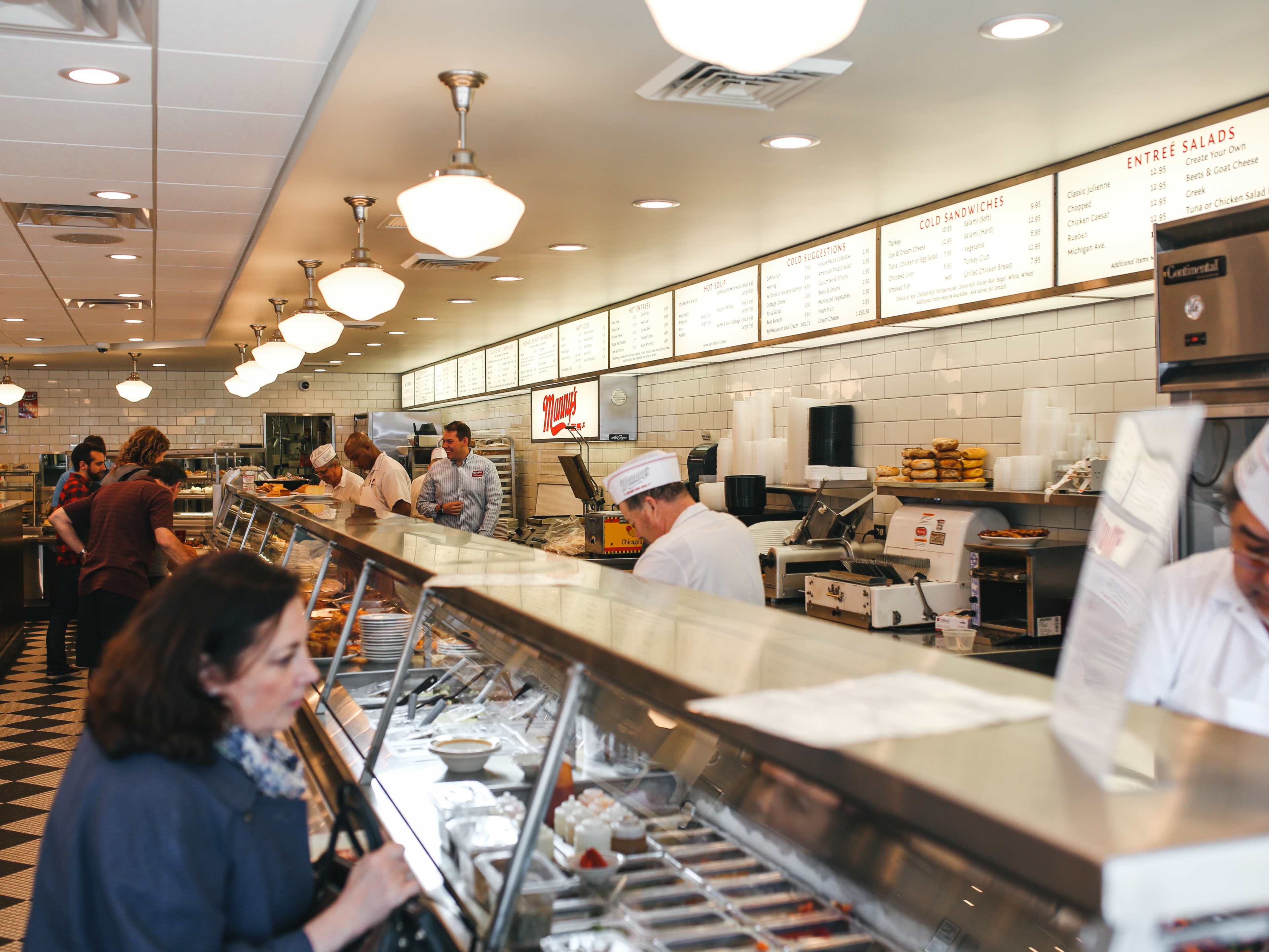 The deli counter at Manny’s.