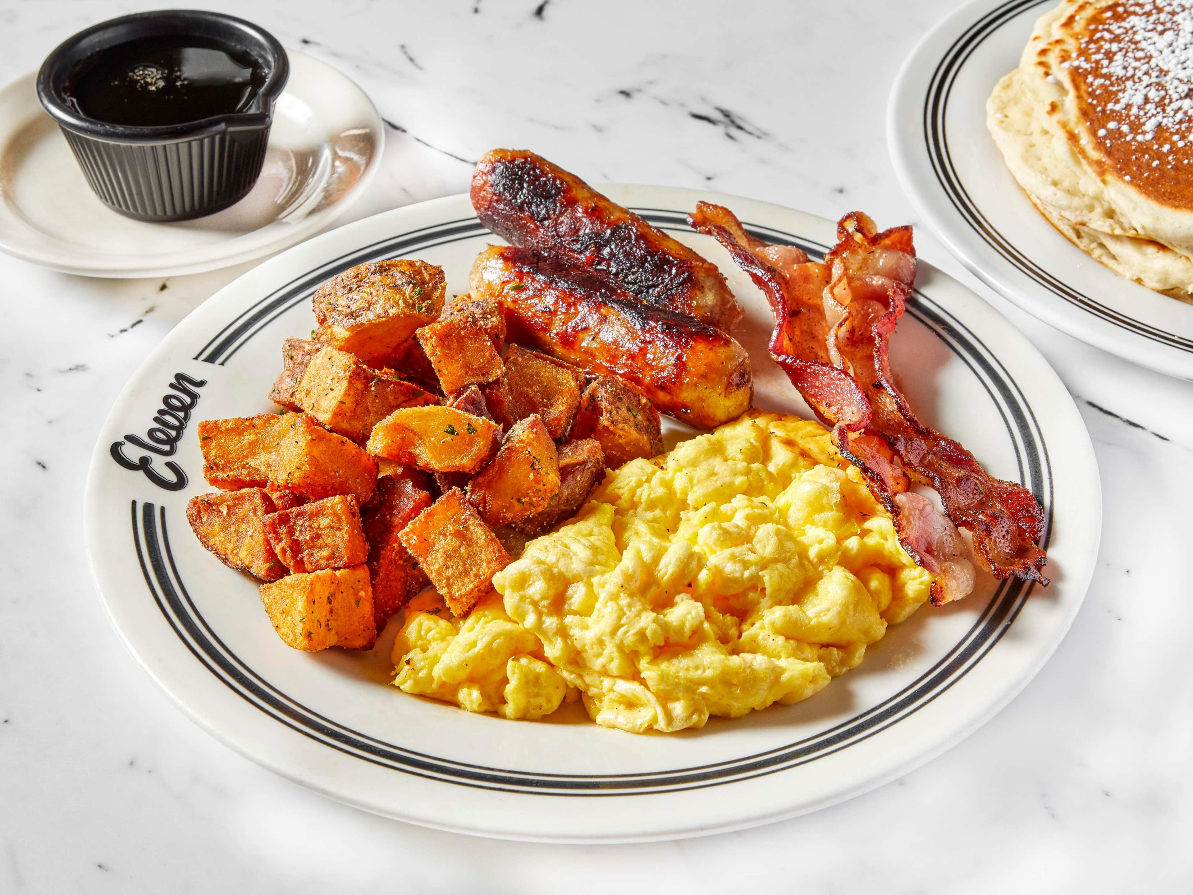 A breakfast plate from Eleven City Diner.