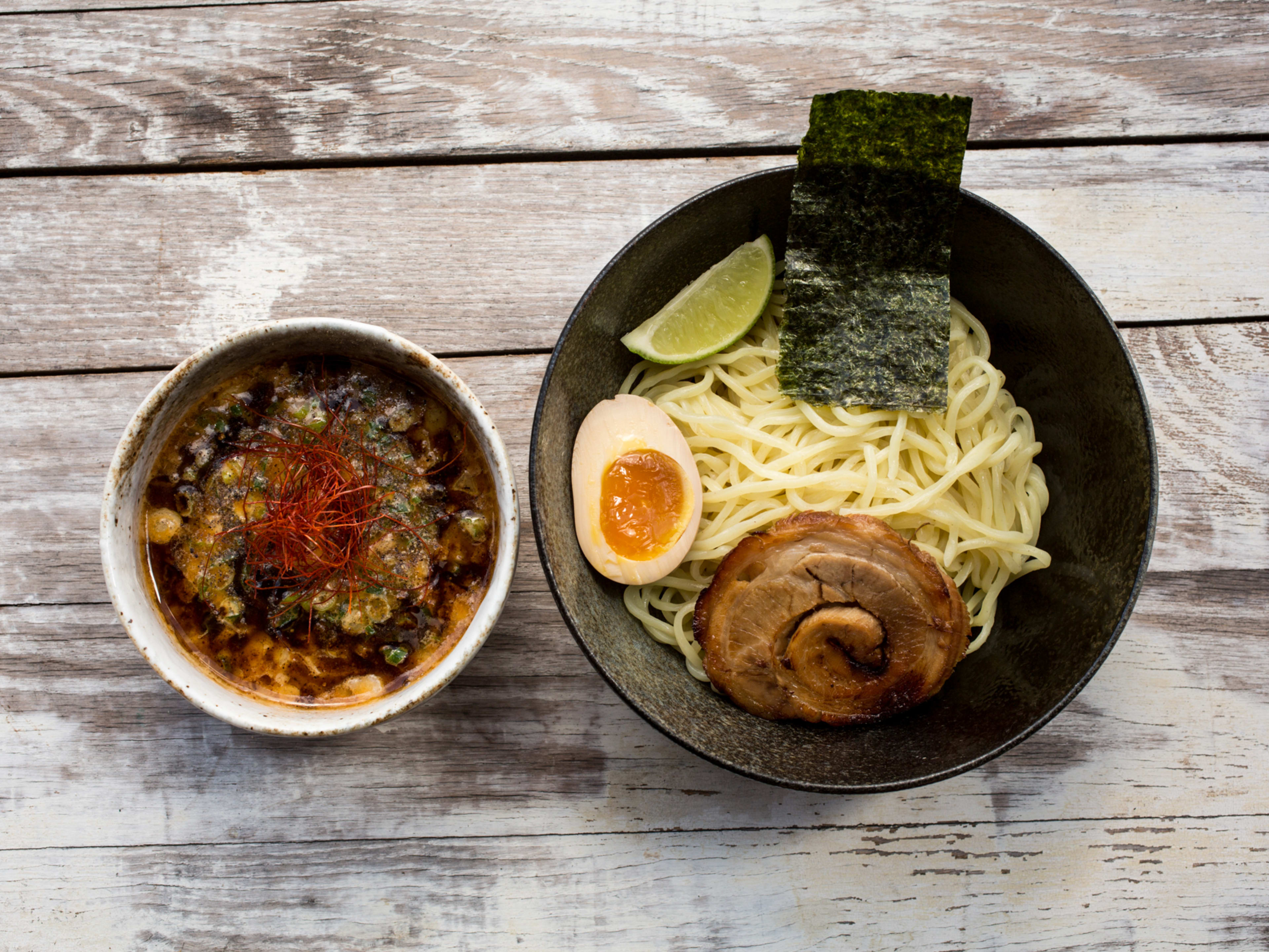 bowl of tsukemen ramen