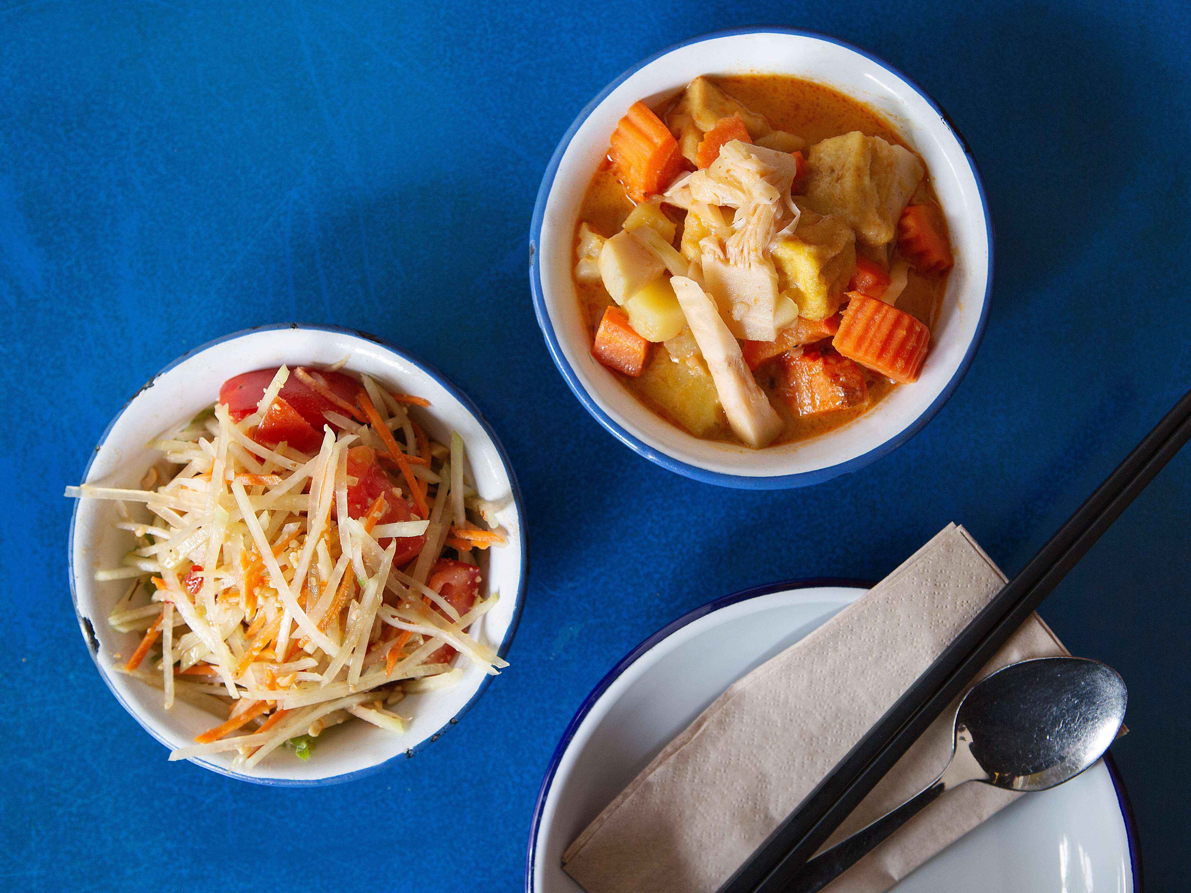 Spread of Thai dishes at li.ke