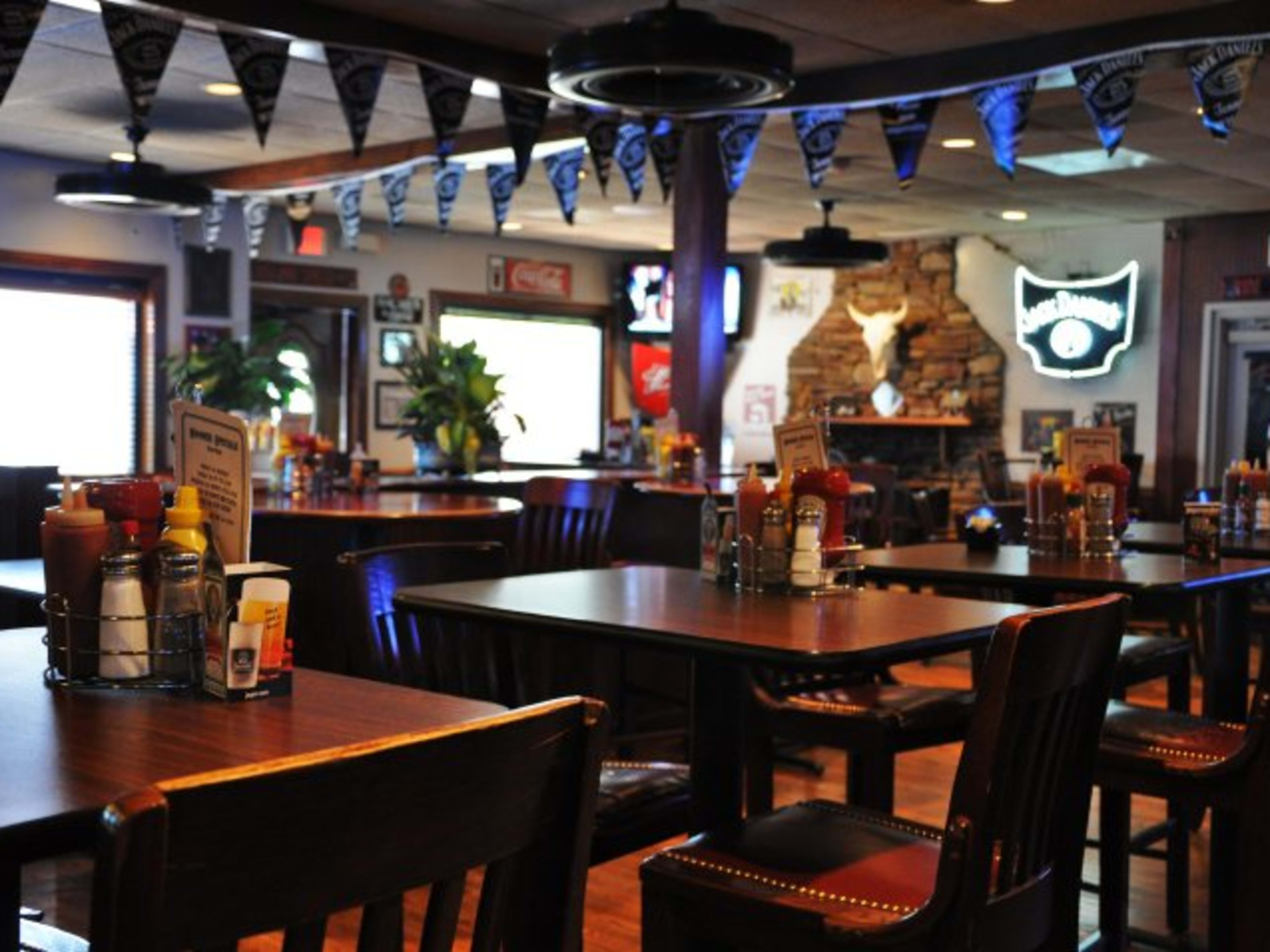 Interior dining area at McKoy's Smokehouse and Saloon.