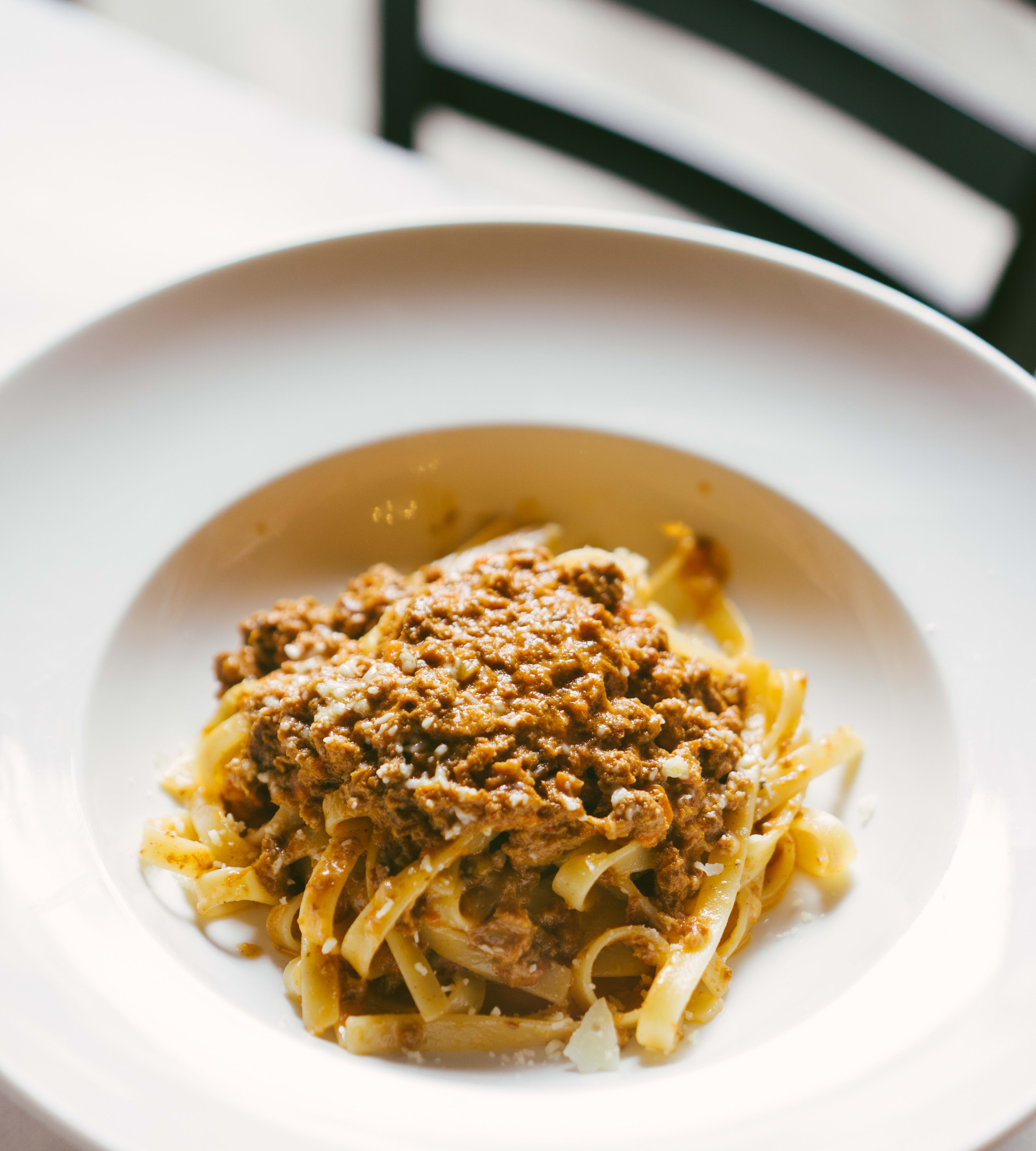 The bolognese at Emilio's Ballato.