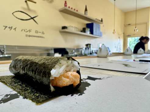 Azai Hand Roll Sushi by Brant Cox