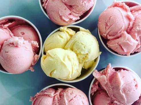 Saffron & Rose Ice Cream by @TheInfatuation