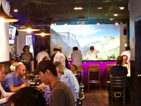 Laughing Monk Cafe by Tina Picz