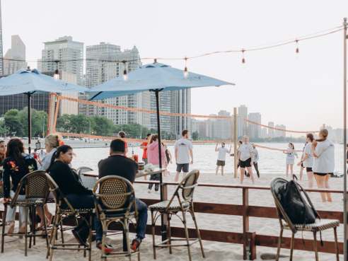 Caffè Oliva at Ohio Street Beach by Vandalay Brands
