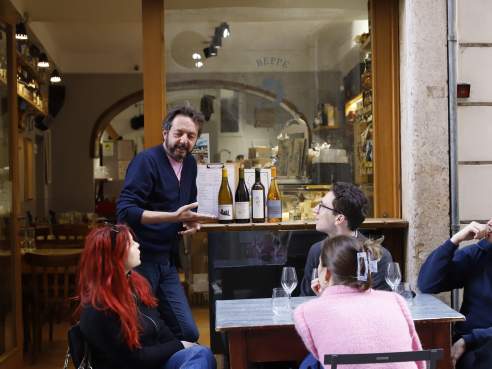 Beppe and His Cheeses by Saghar Setareh