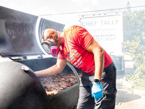 Chef Tally World Famous Jerk Chicken by Cleveland Jennings / @eatthecanvasllc