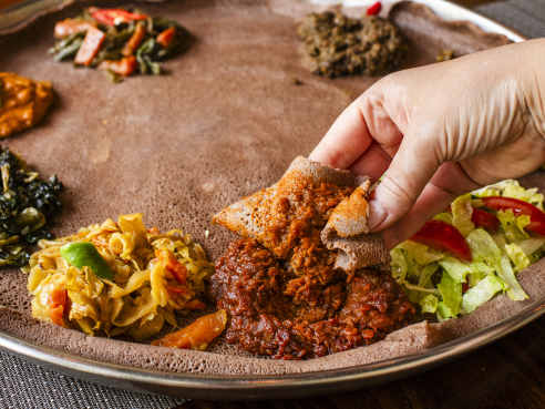 D'afrik Restaurant, Gluten free kitchen, Shepherd's Bush, London by Aleksandra Boruch