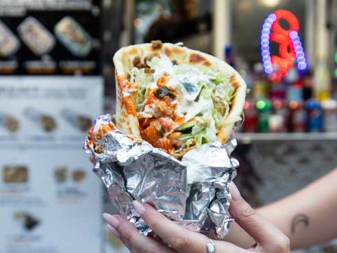 Fresh gyro halal by David Douglass