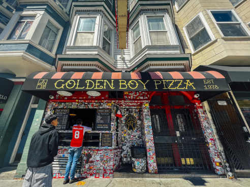 Golden Boy Pizza by Erin Ng