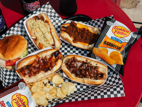 Gus's Hot Dogs by Mary Fehr