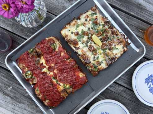 A Guy & His Pie Detroit Style Pizza by Grace Kelly