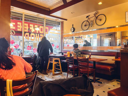 Cobble Hill Coffee Shop by Willa Moore